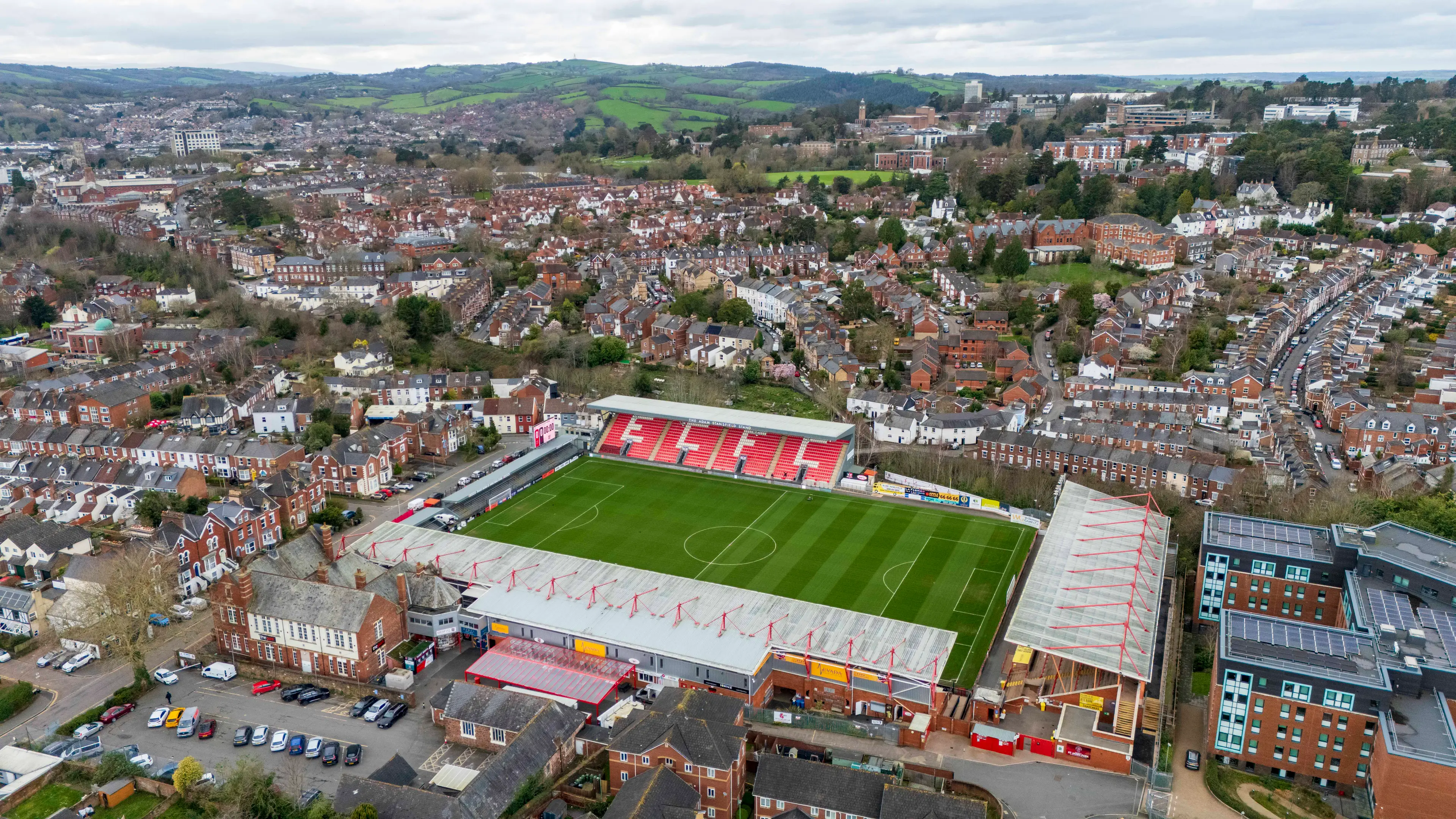 Exeter City lost to Lincoln City on the same night Newcastle United held Barcelona in the Champions League. Image: Getty 