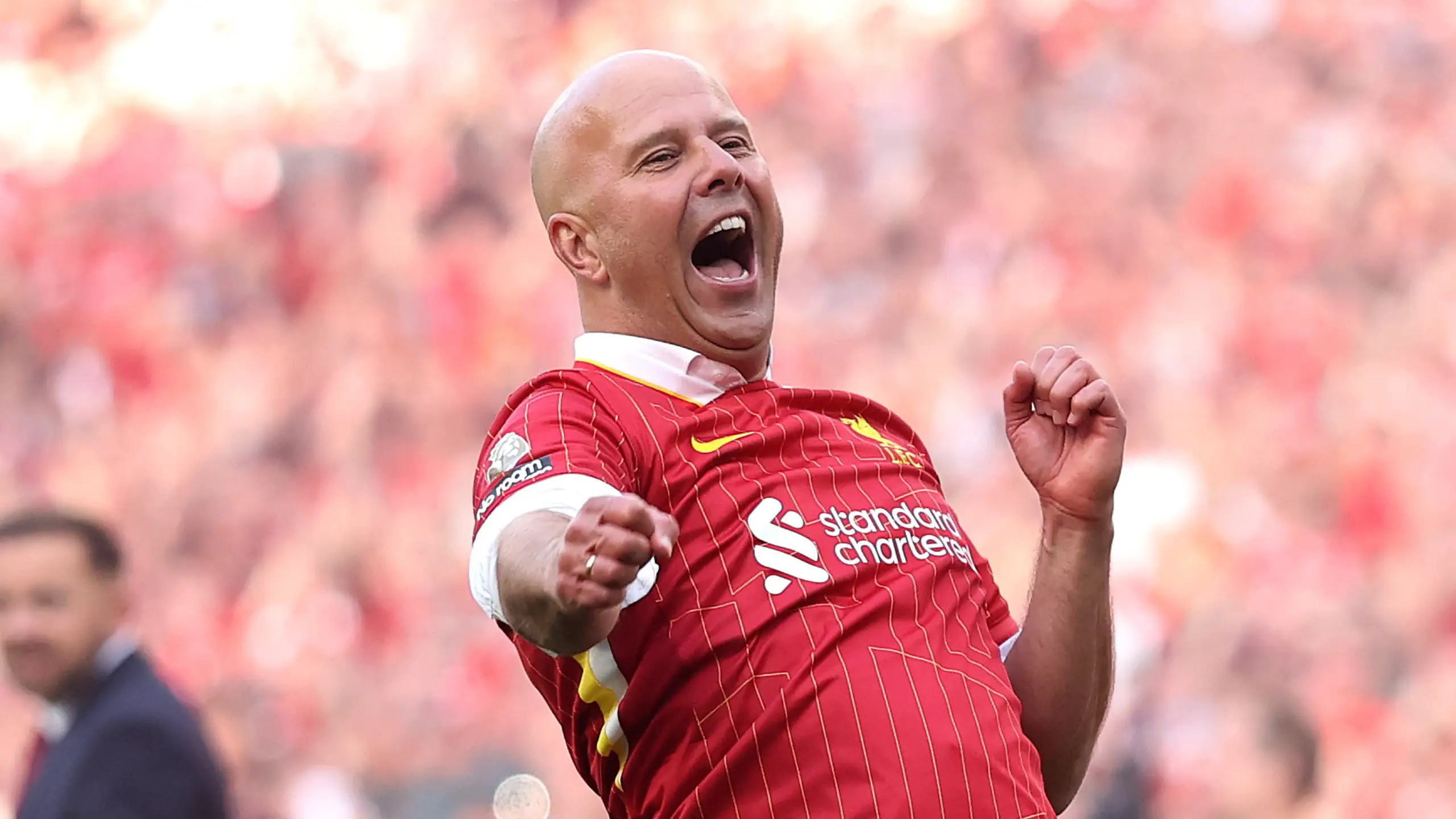 Arne Slot saw his Liverpool side win the Premier League (Image: Getty)
