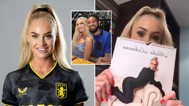 Alisha Lehmann and Douglas Luiz have reportedly 'split up' after row over calendar