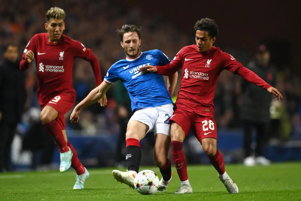 Ben Davies faced Liverpool in the Champions League while at Rangers (Image: Getty)