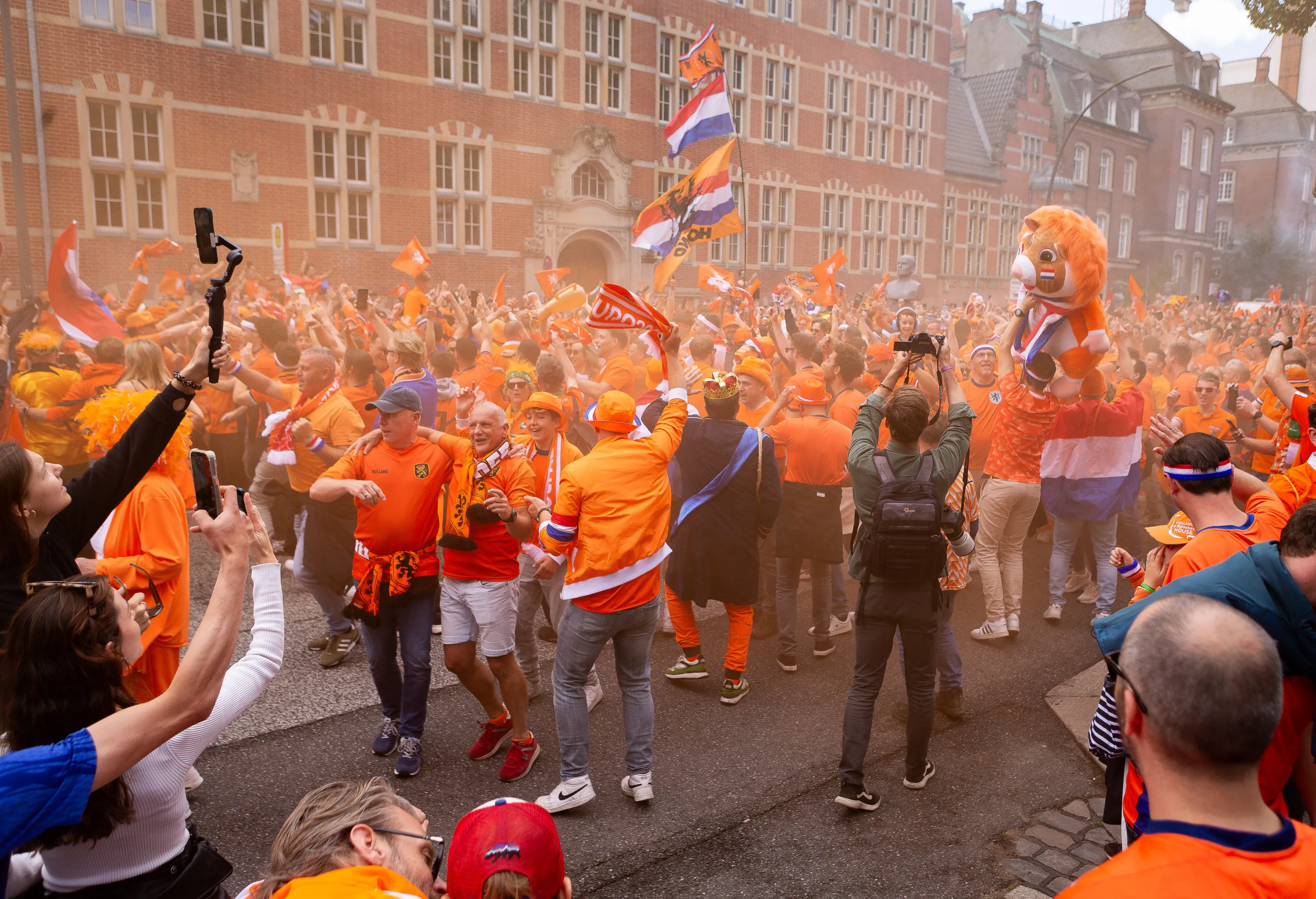 The incident is said to have taken place near a fan park for Netherlands supporters (Getty)