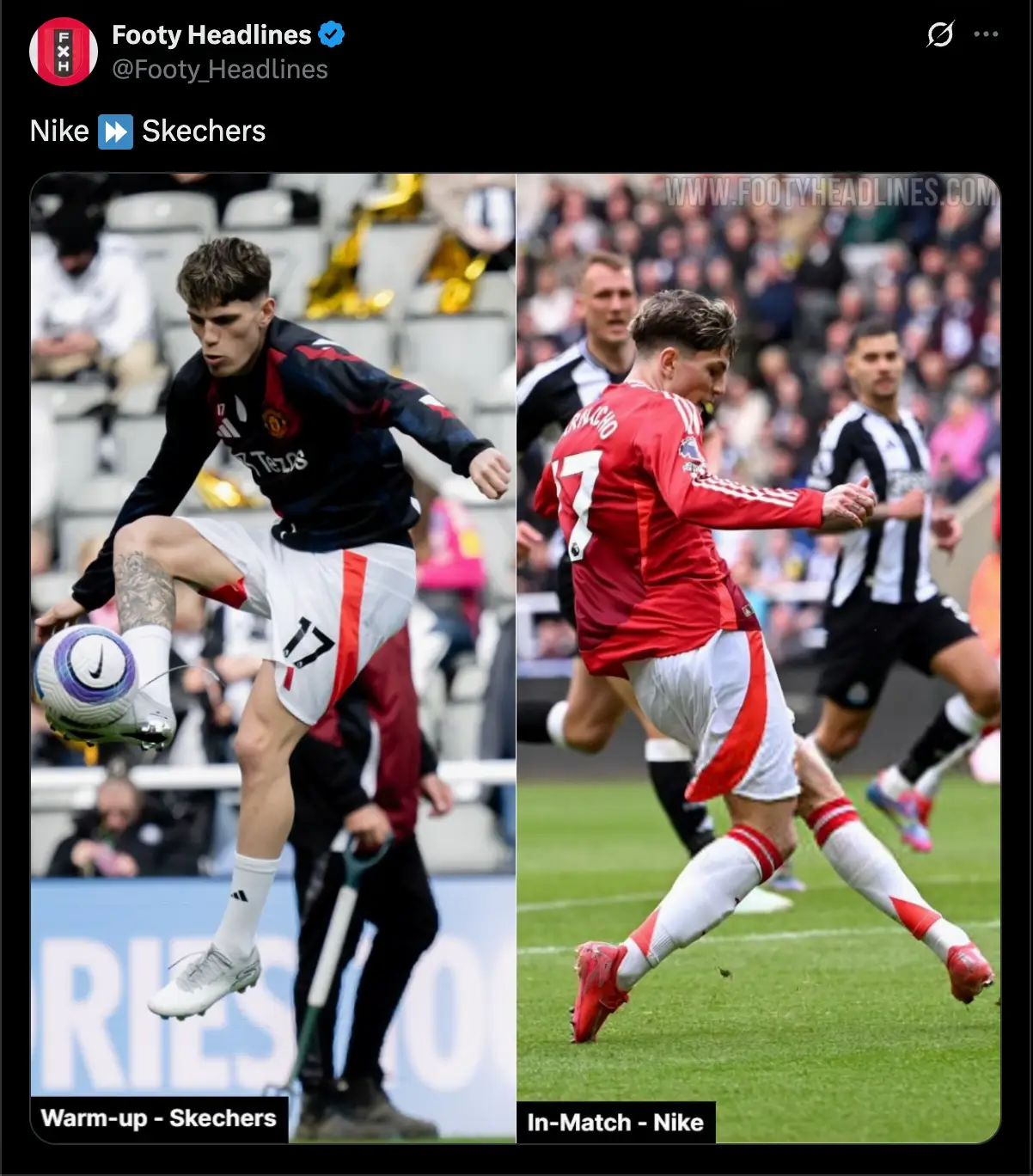 Image: Footy Headlines/Twitter