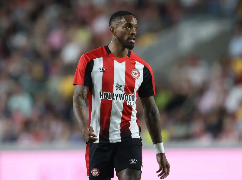 Ivan Toney pictured in action for Brentford -