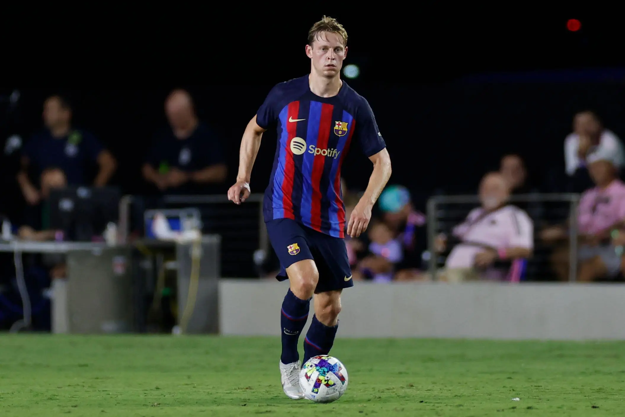 Frenkie de Jong in action against Inter Miami. (Image
