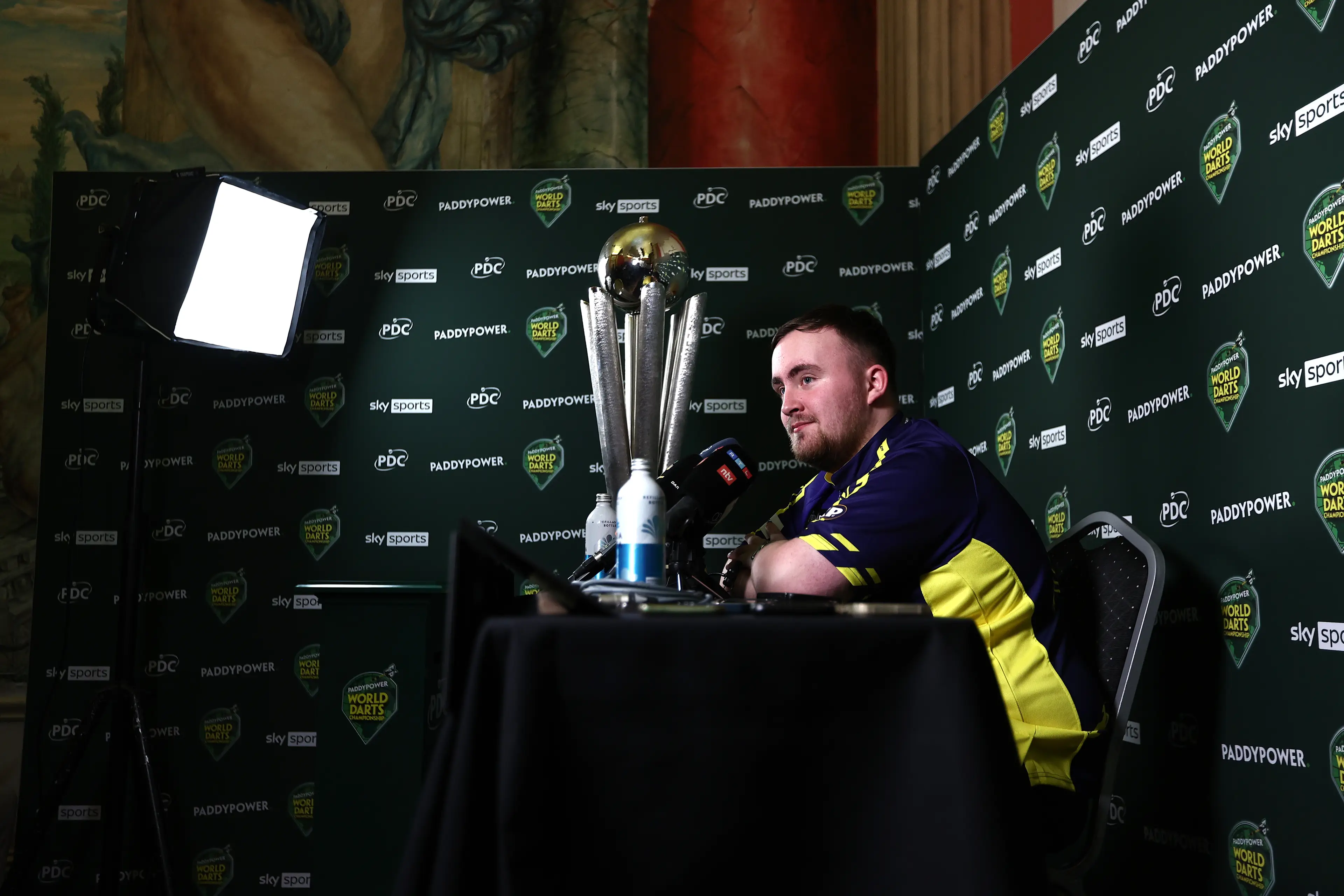 Littler will be hoping to secure back-to-back world titles. Image credit: Getty