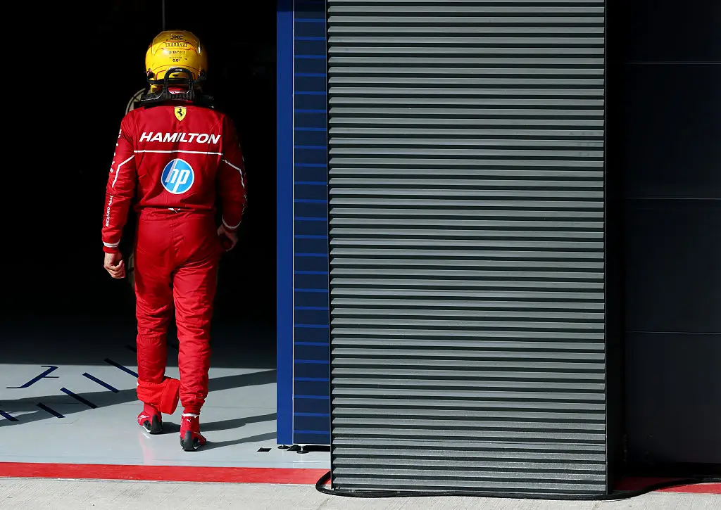 Hamilton's recent comments has cast doubt over his future at Ferrari. (Image: Getty)