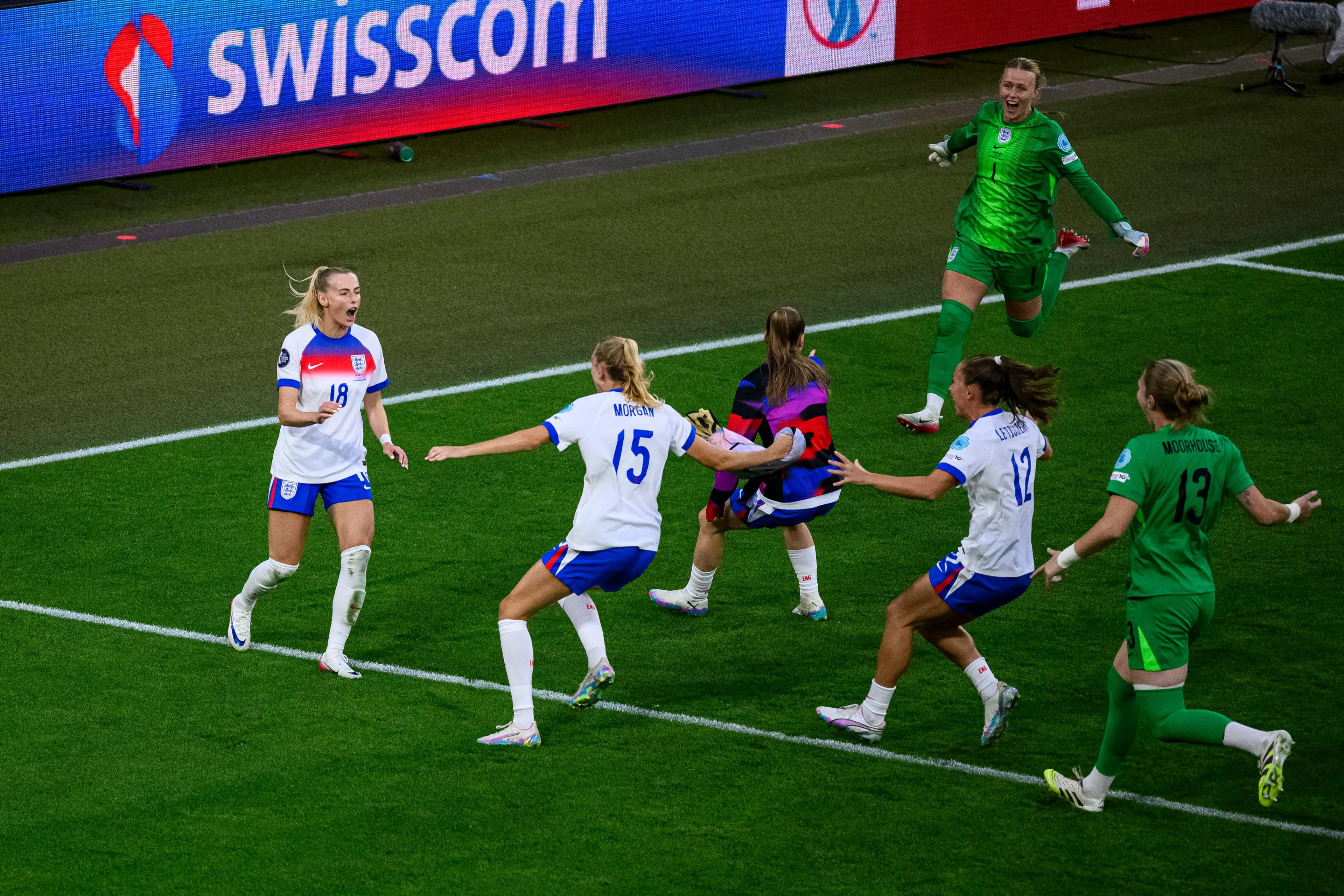 Chloe Kelly was the Euros winner for England yet again. Image: Getty