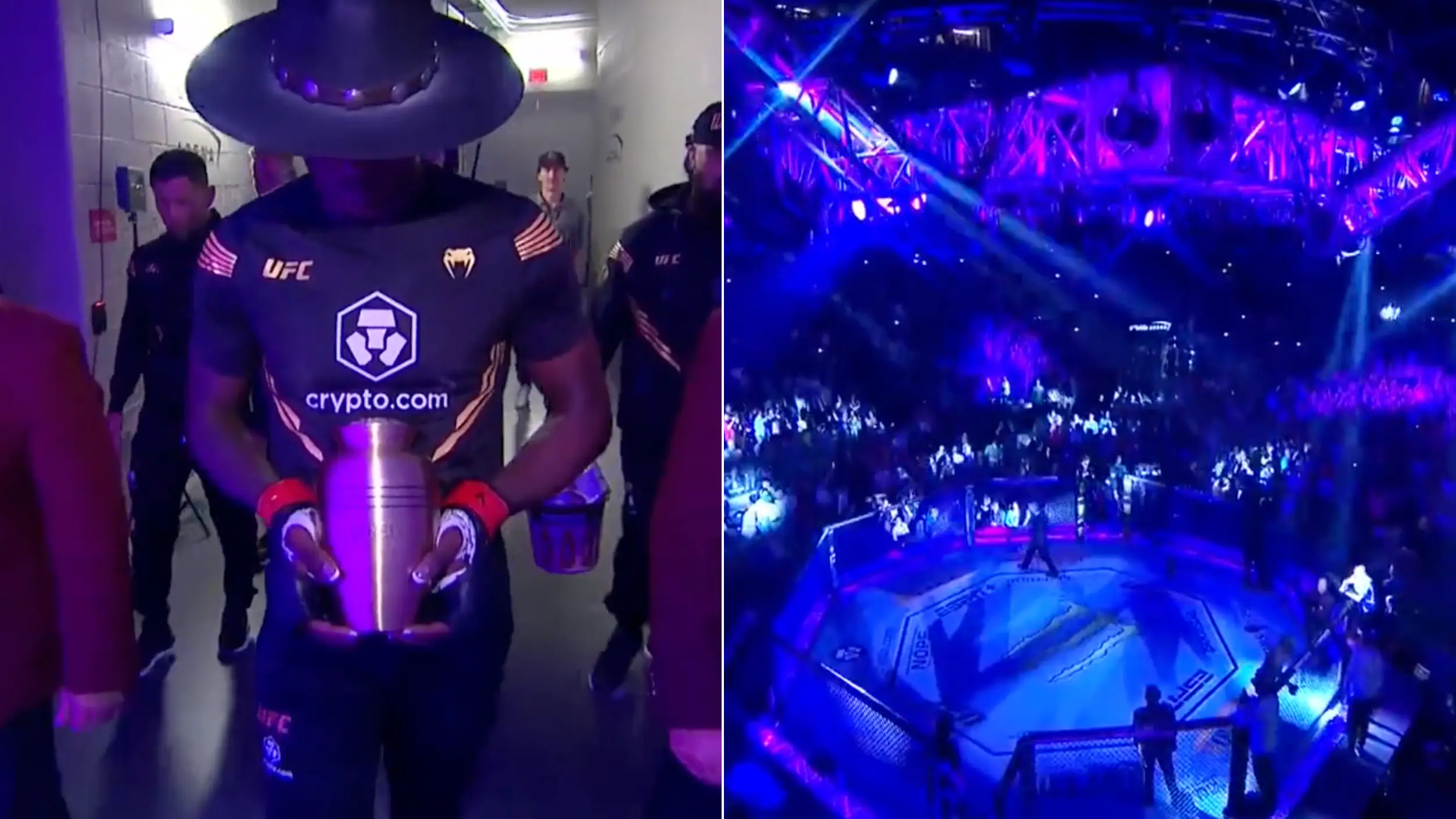 Israel Adesanya Walks Out To UFC 276 Using The Undertaker's Entrance Music
