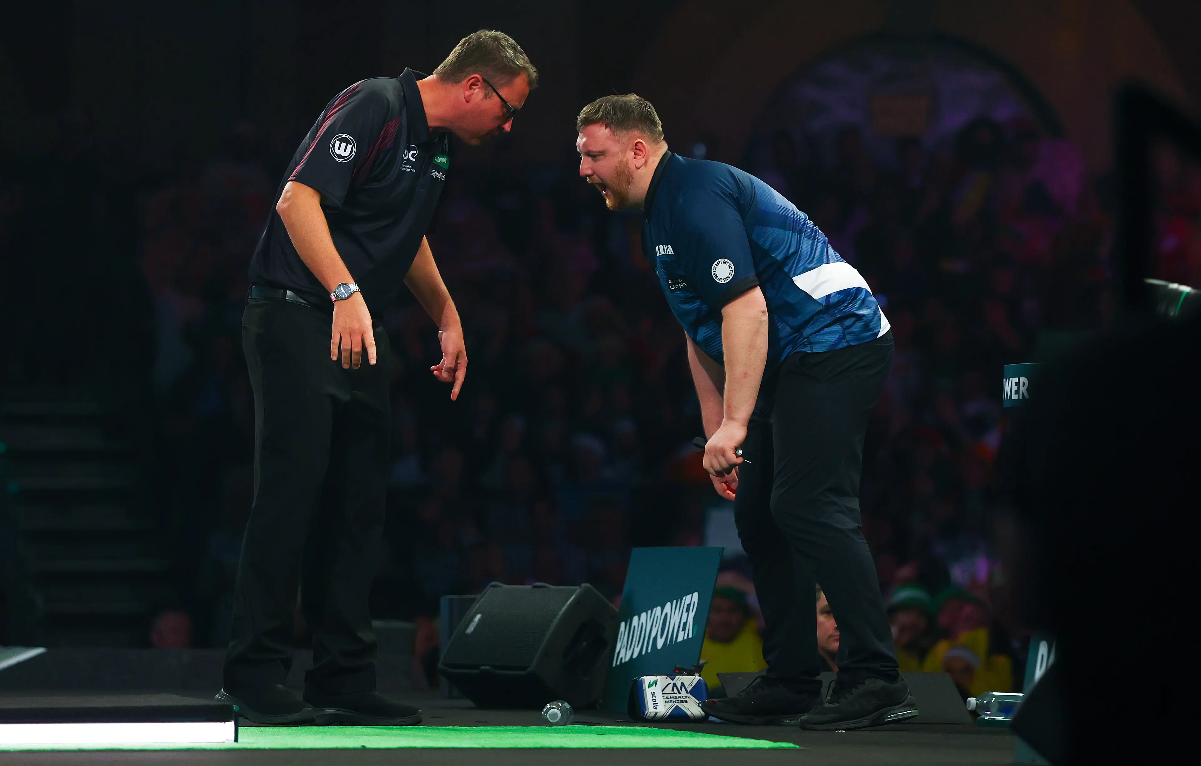 Cameron Menzies suffered a deep cut after punching the water table. Image credit: Getty 