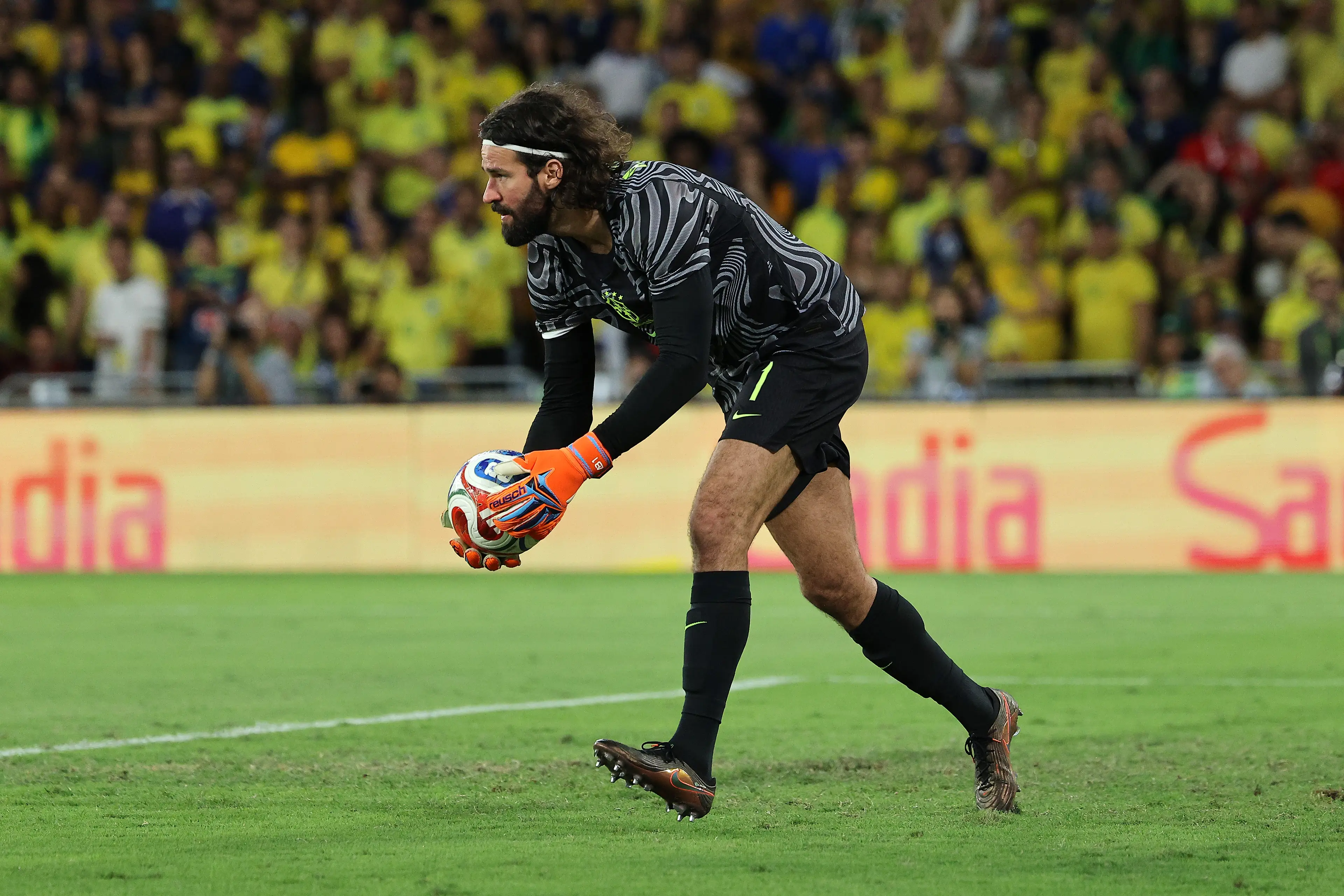 Alisson has been strongly linked with a move away from Liverpool. Image credit: Getty