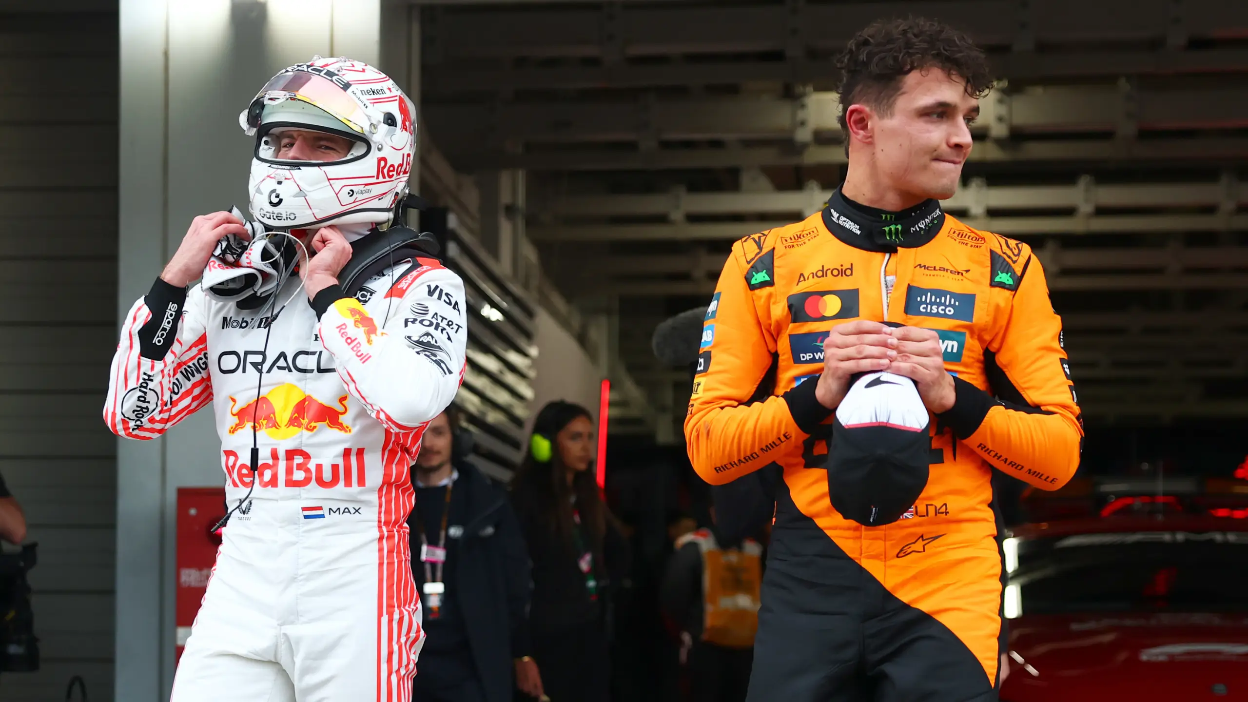 Unaired Max Verstappen and Lando Norris footage emerges after Japanese GP pit lane drama and it speaks volumes