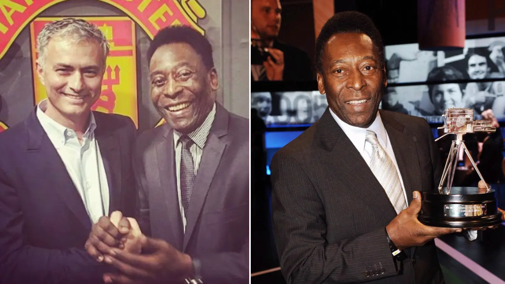 Jose Mourinho thanks Pele for giving him one of his 'proudest moments' in special tribute