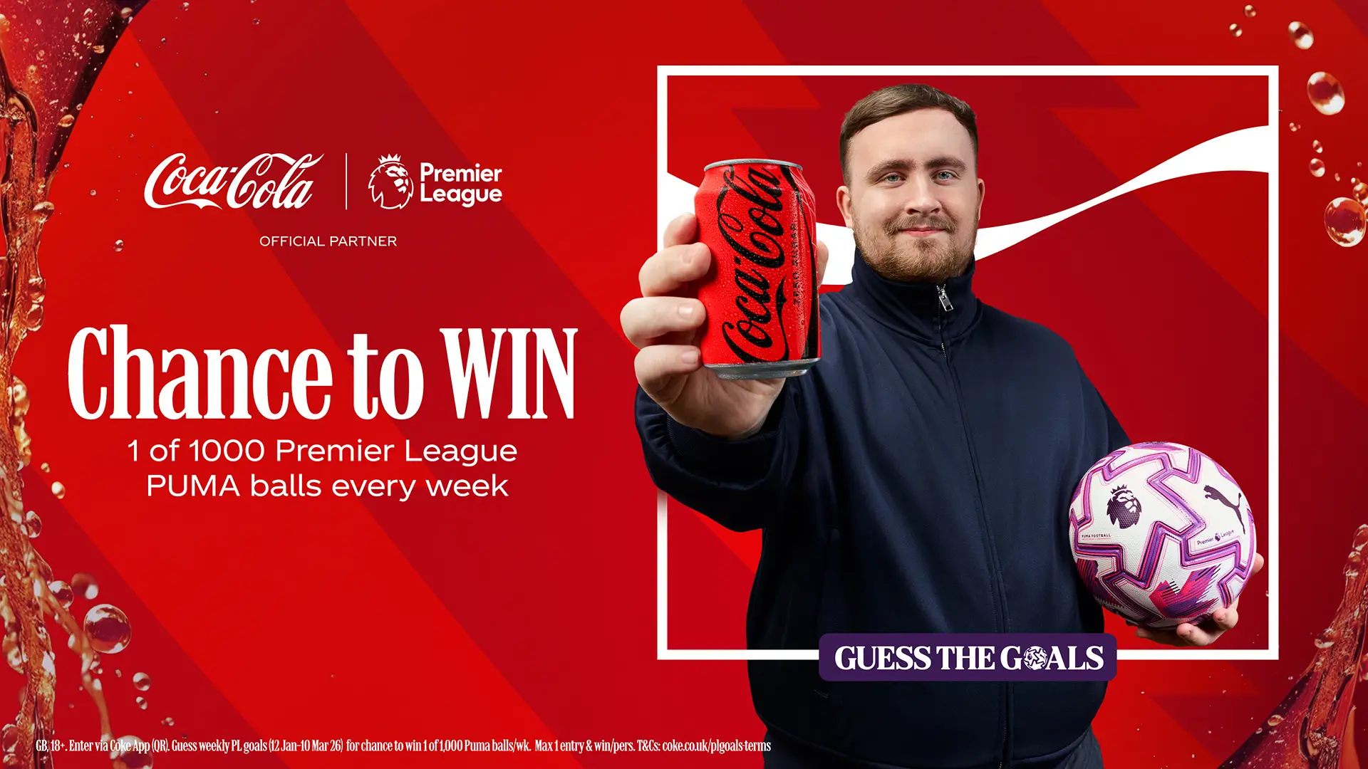 Littler has played a big part in Coca Cola’s campaign, Guess the Goals. Image credit: Coca Cola 