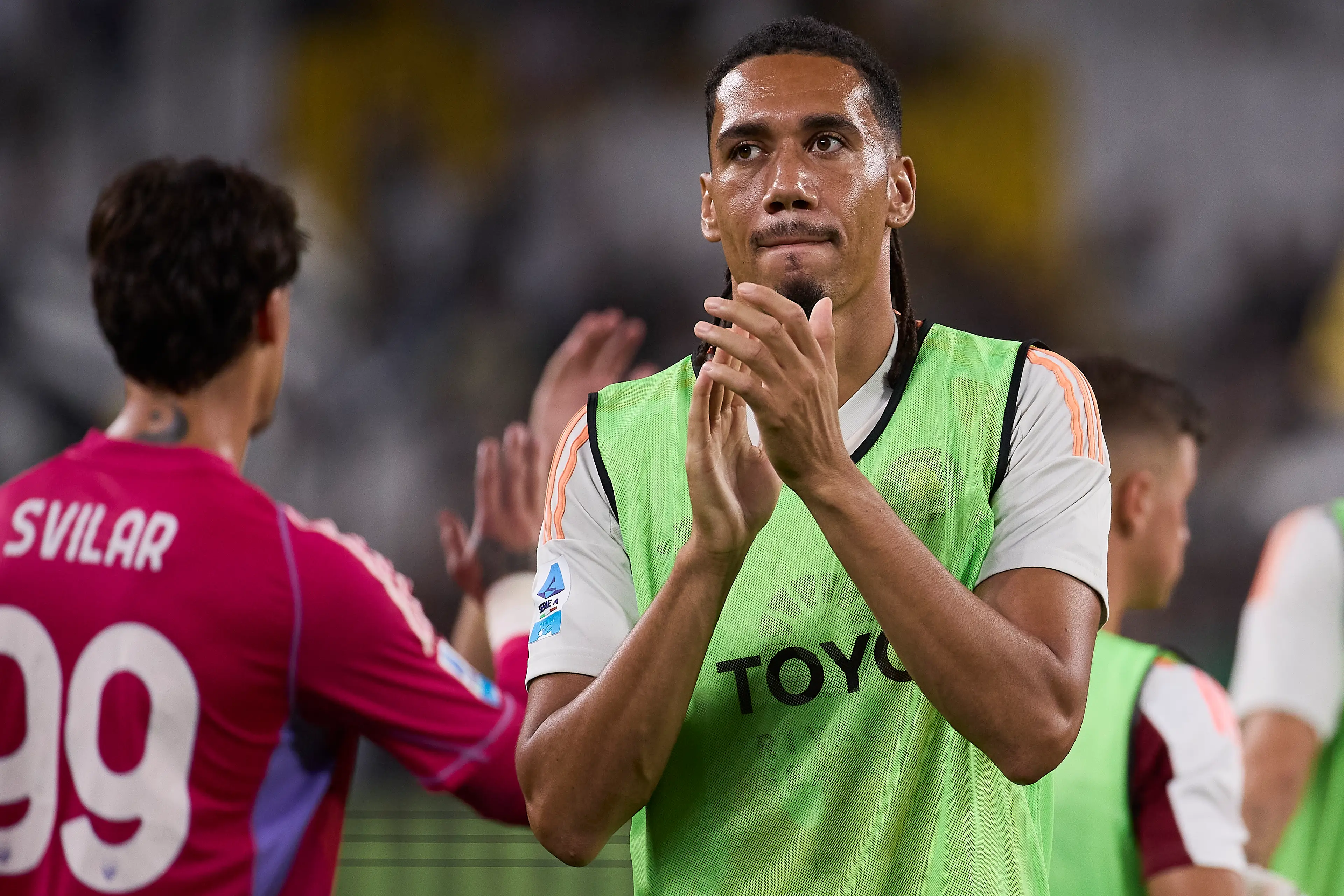 Chris Smalling had a difficult debut for new club Al-Fayha. (