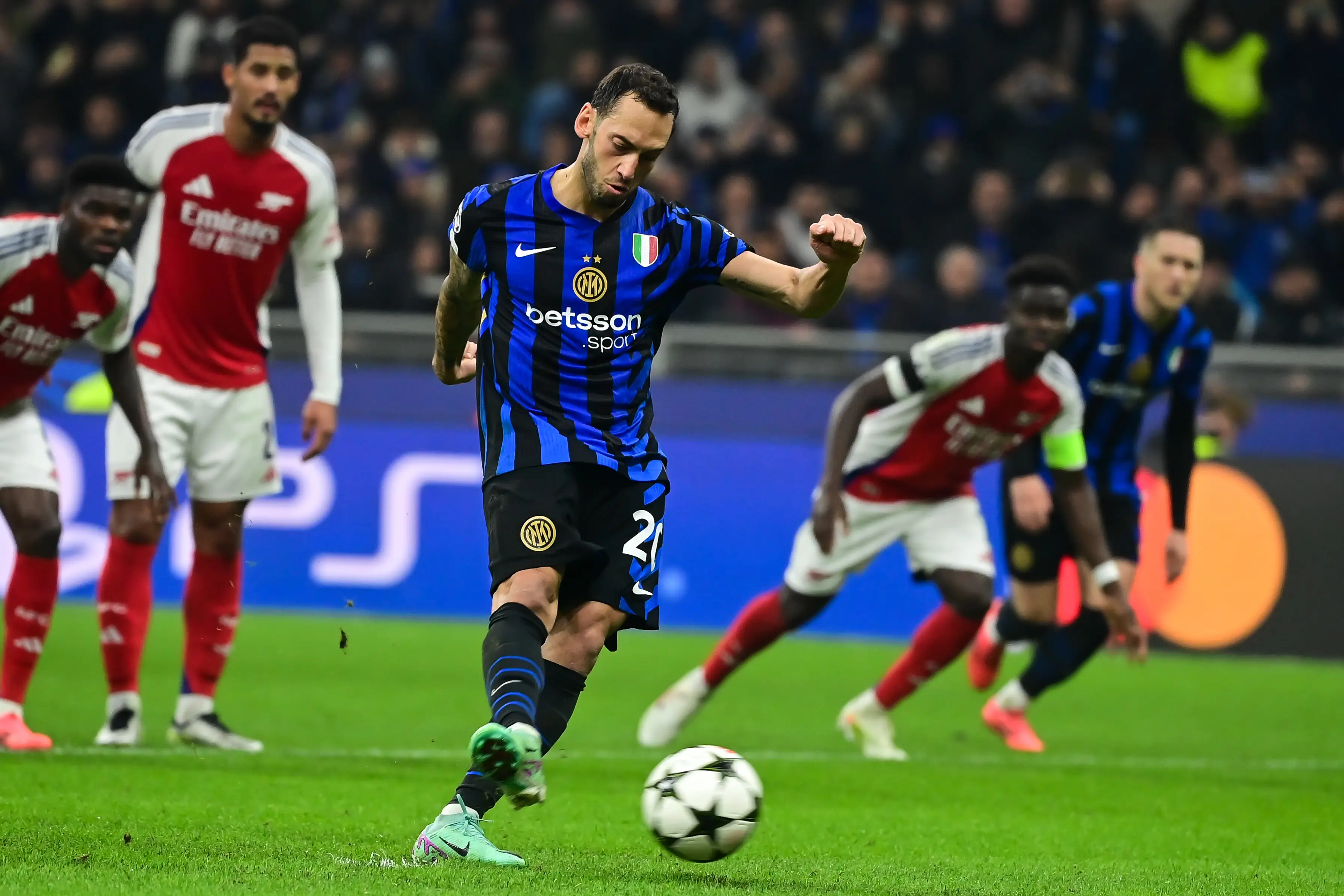 Inter beat Arsenal 1-0 at the San Siro in November. Image credit: Getty