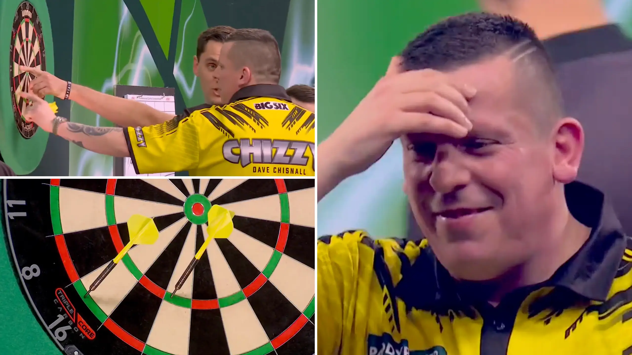 Embarrassing moment Dave Chisnall miscounts and wrongly celebrates before crashing out of World Darts Championship