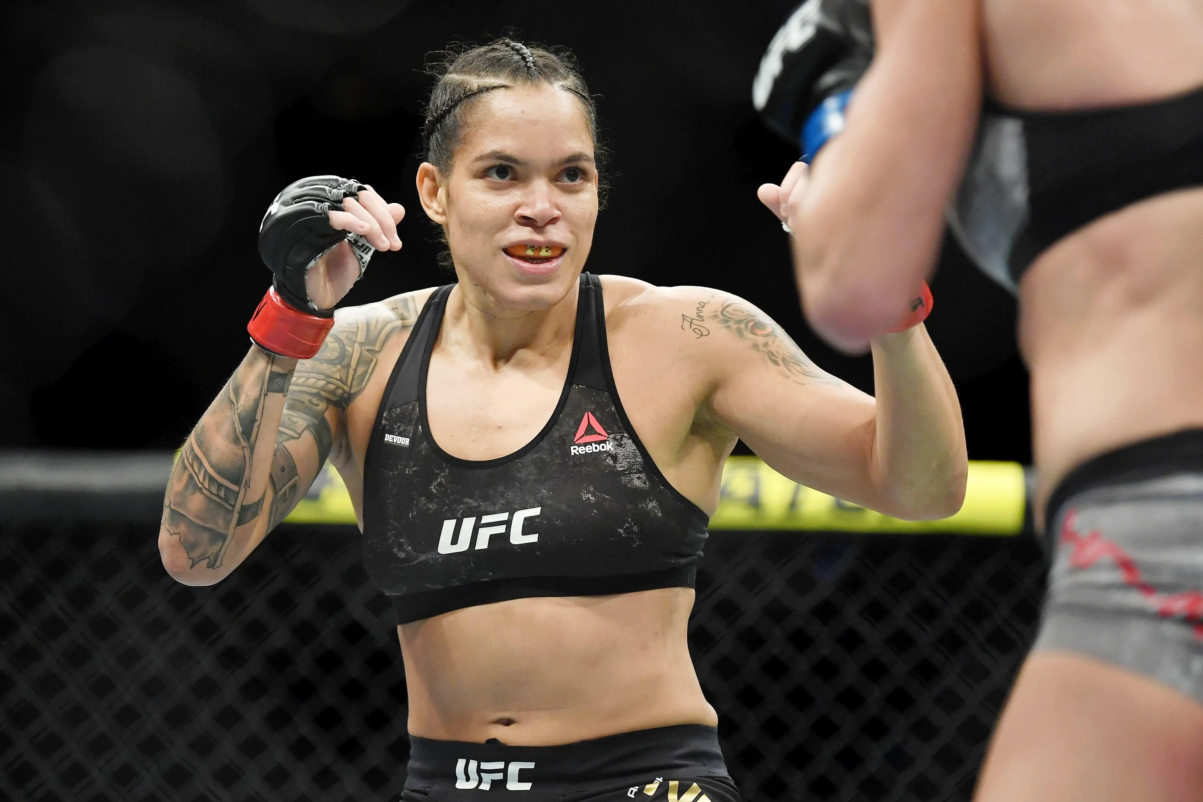 Amanda Nunes in action against Holly Holm. (Image