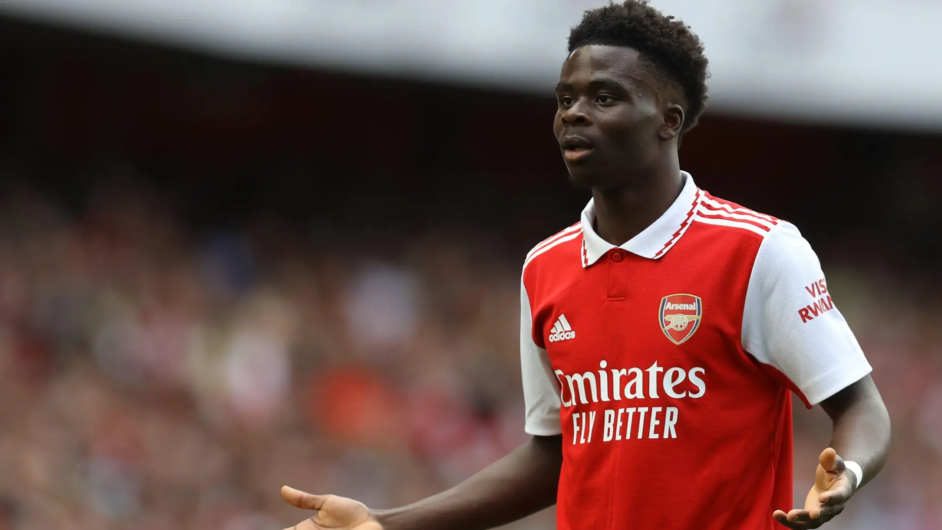 Bukayo Saka has been linked with Manchester City this summer (Sportimage/Alamy Live News)