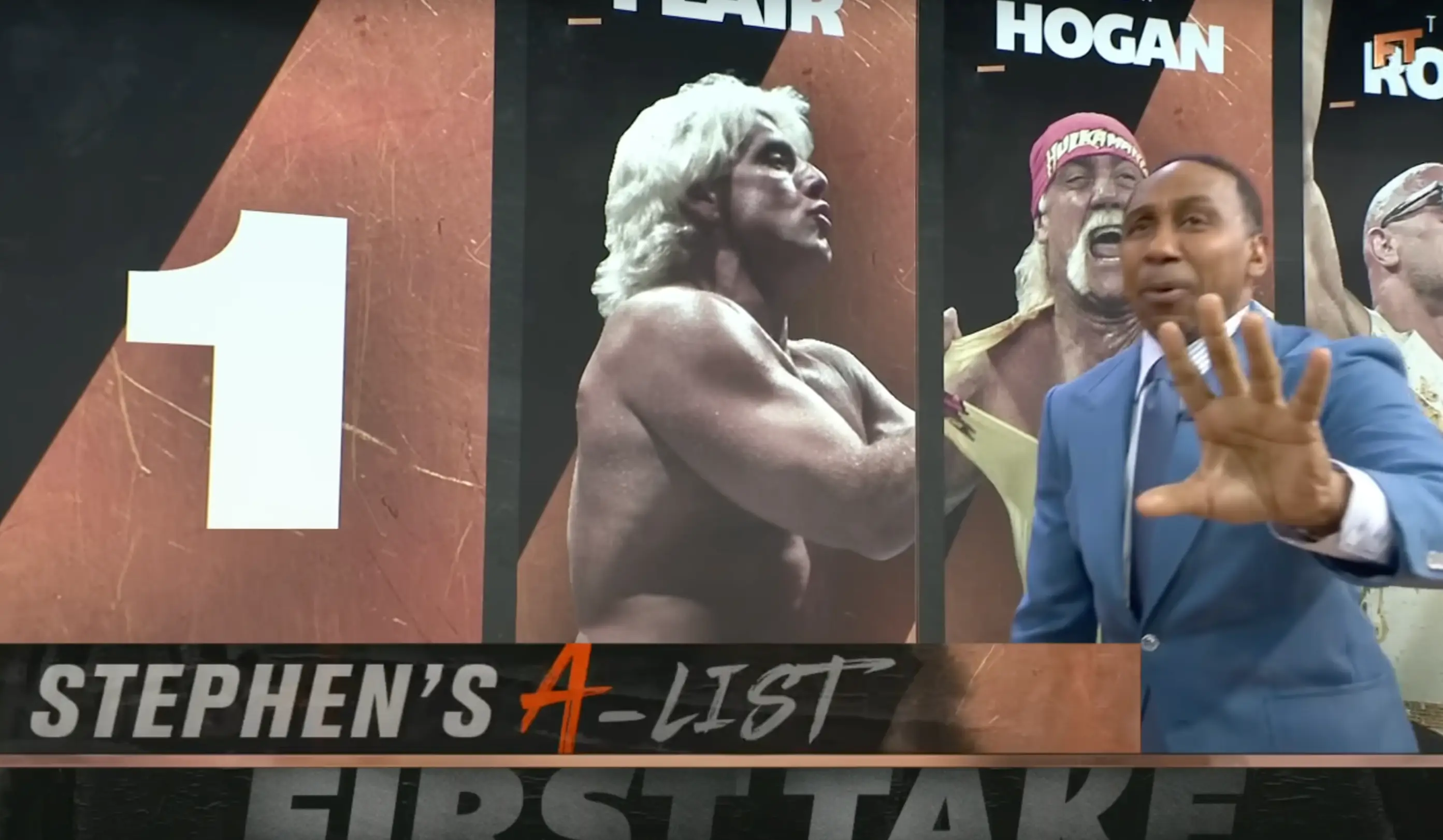 Smith named his top five wrestlers of all time. Image credit: ESPN