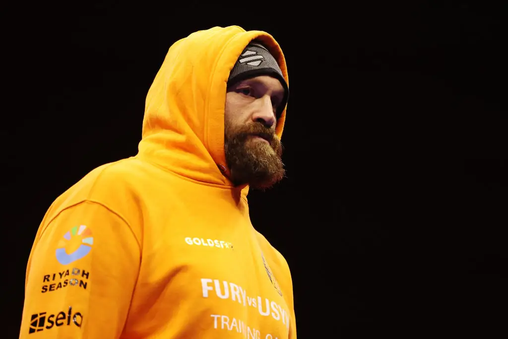 Tyson Fury has sported a thick beard this week (Credit:Getty)
