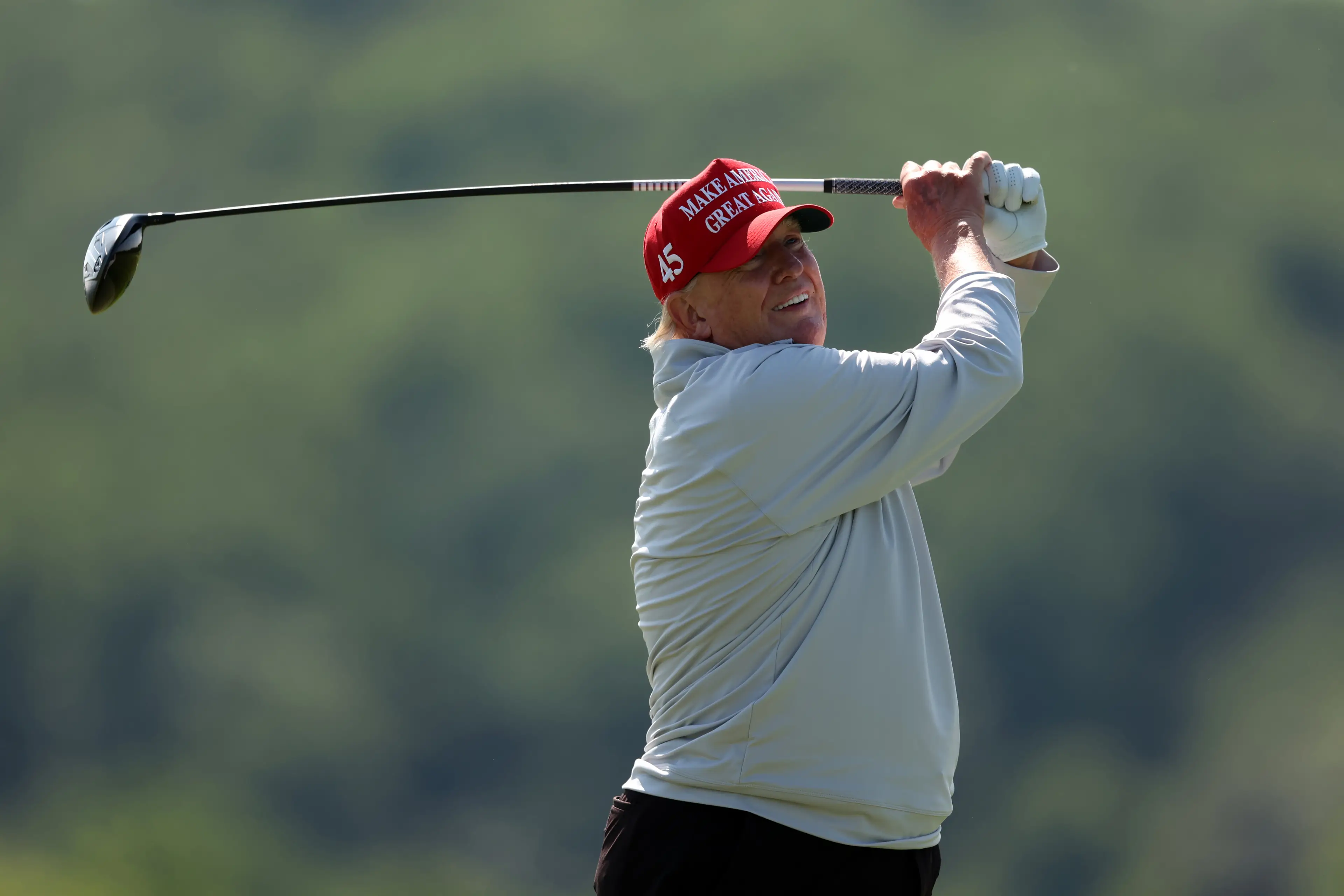 Donald Trump is a regular golfer but it is costing US taxpayers. Image: Getty