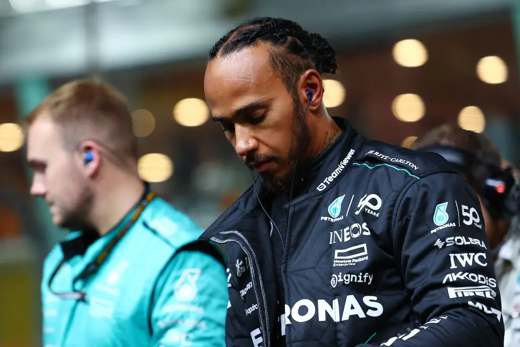 Lewis Hamilton pictured after the Singapore GP -