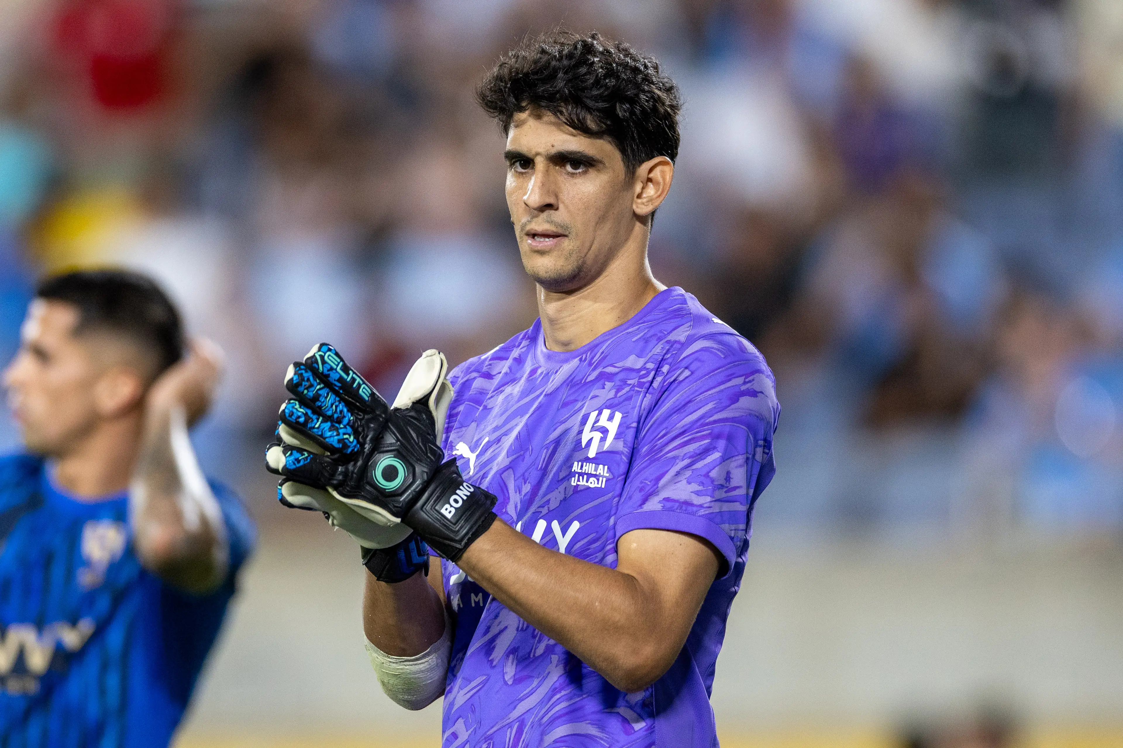 Yassine Bounou was in fine form as Al Hilal beat Manchester City. Image: Getty
