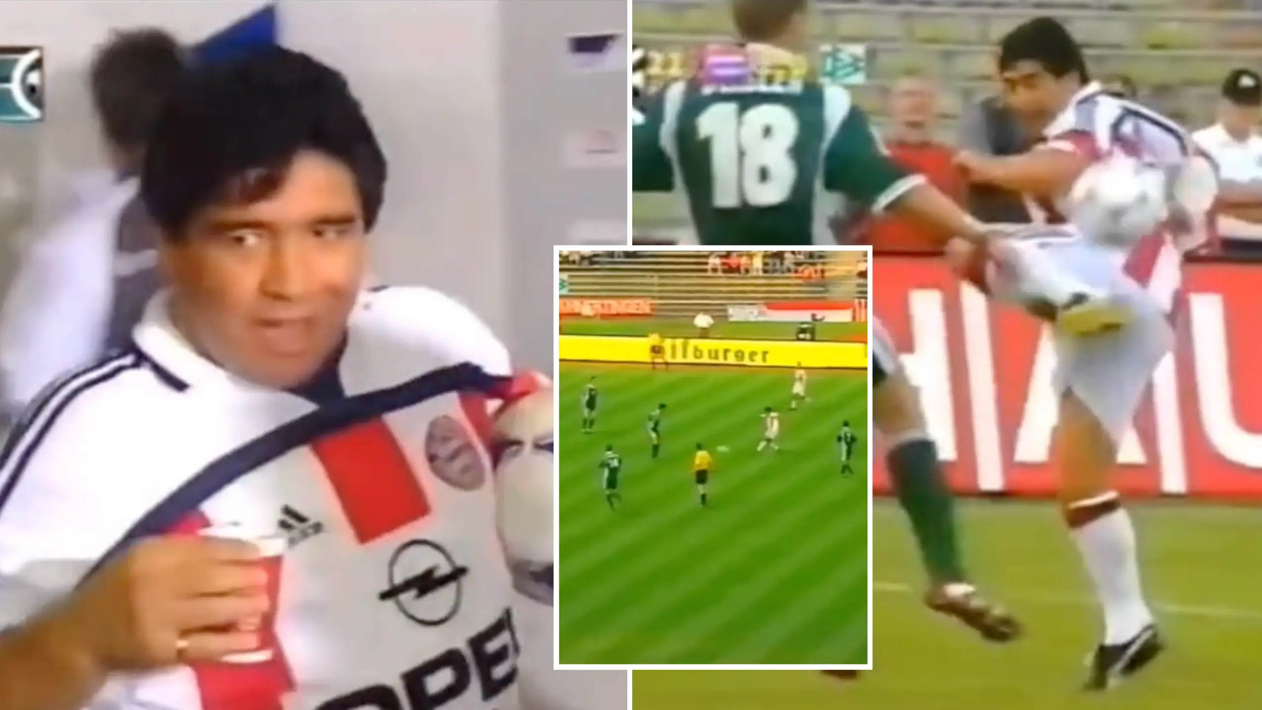 Diego Maradona once played for and captained Bayern Munich, the rare footage is fascinating