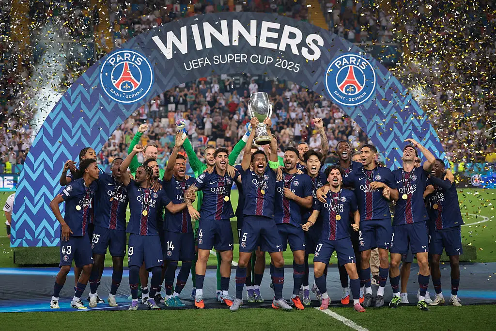 PSH won the UEFA Super Cup after beating Spurs. (Image: Getty)
