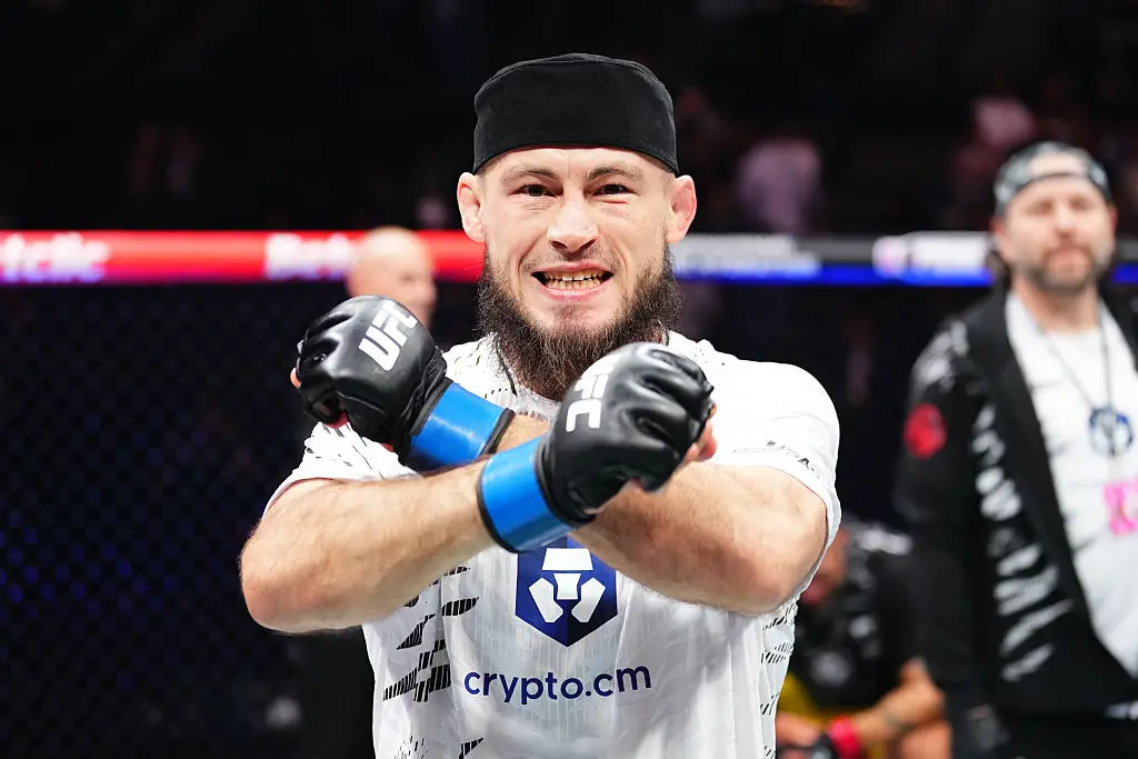 Rinat Fakhretdinov of Russia was cut from the UFC just weeks into 2026. (Image: Jeff Bottari/Zuffa LLC)