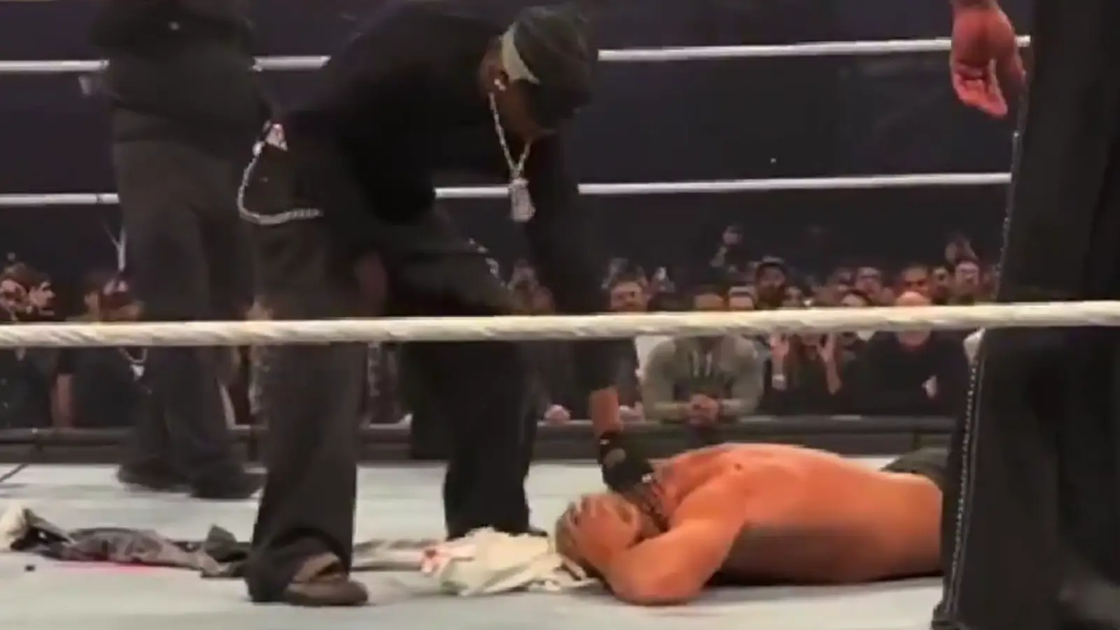 Fans can't believe what Travis Scott did to Cody Rhodes at Elimination Chamber as unseen camera angle emerges