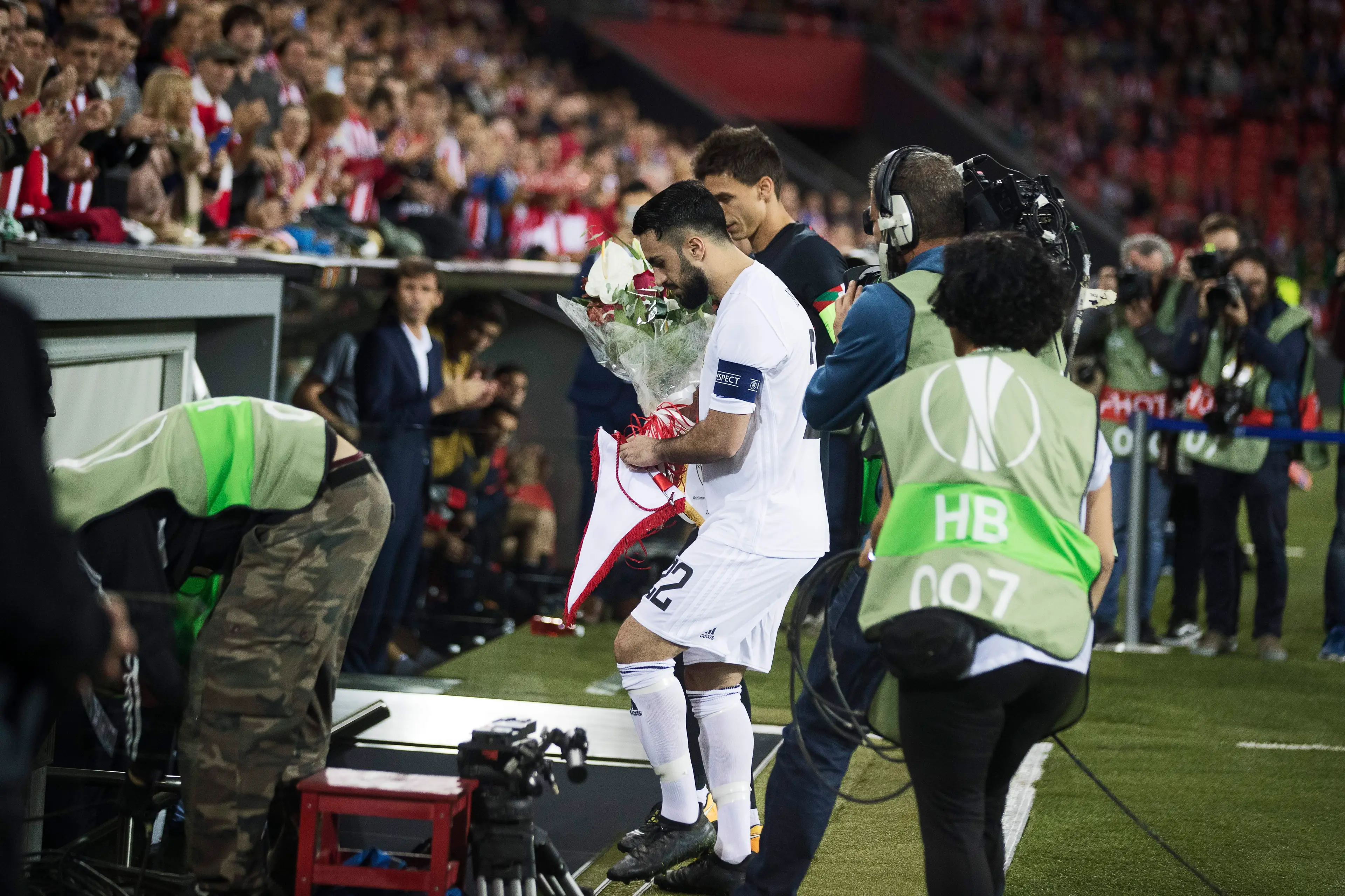 Brwa Nouri of Ostersunds laid flowers in 2017. Image: Getty