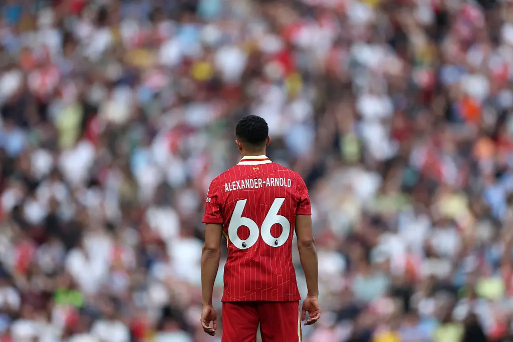 Trent Alexander-Arnold is expected to join Real Madrid in the summer. (Image: Getty)