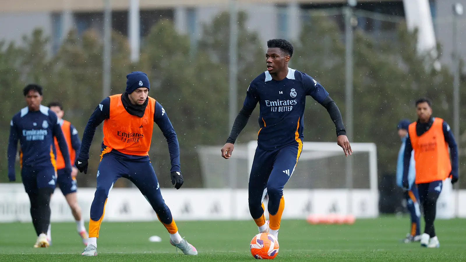 Tchouameni and Valverde had a training ground altercation (Image: Getty)