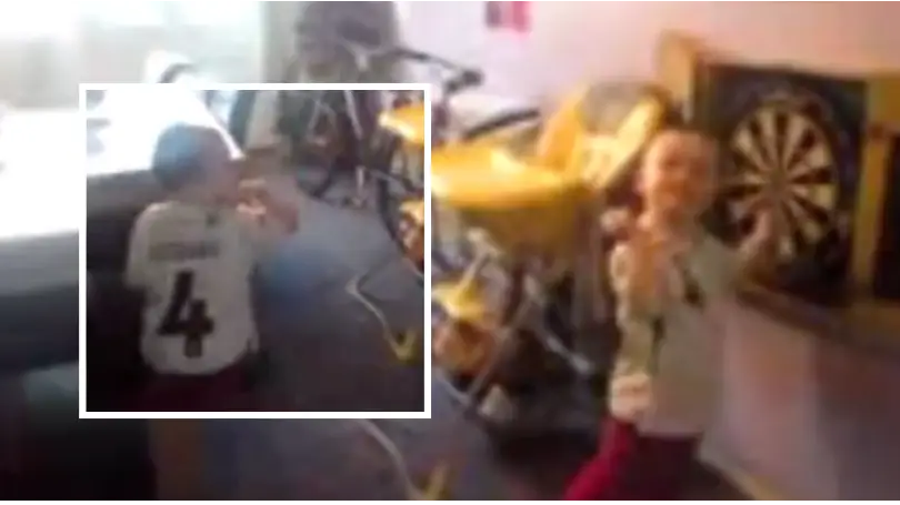 Footage of Luke Littler playing darts at the age of three has gone viral, he was even good back then