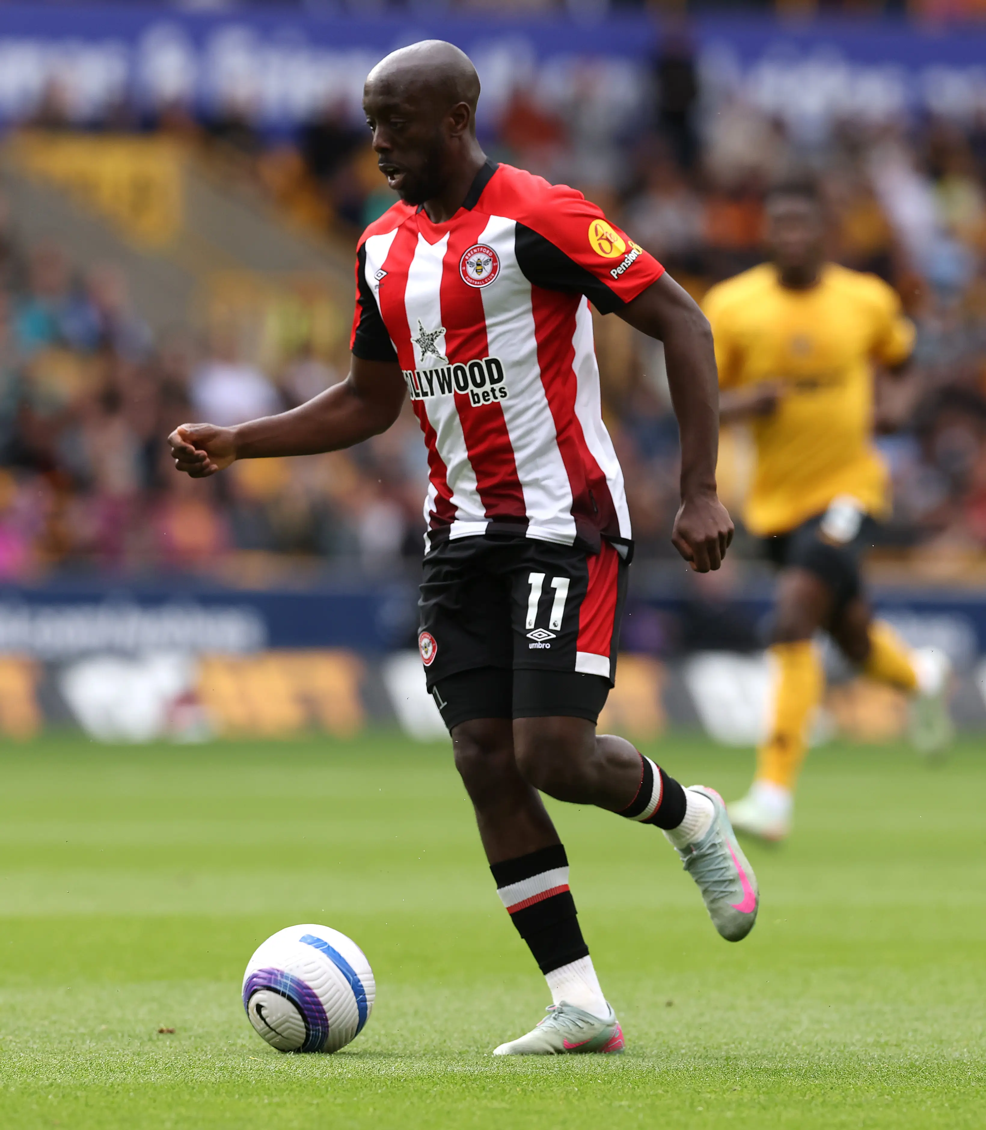 Yoane Wissa wants out at Brentford. Image: Getty