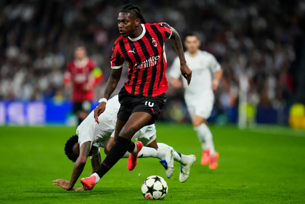 Rafael Leao has three goals and five assists for AC Milan this season. (Image: Getty)