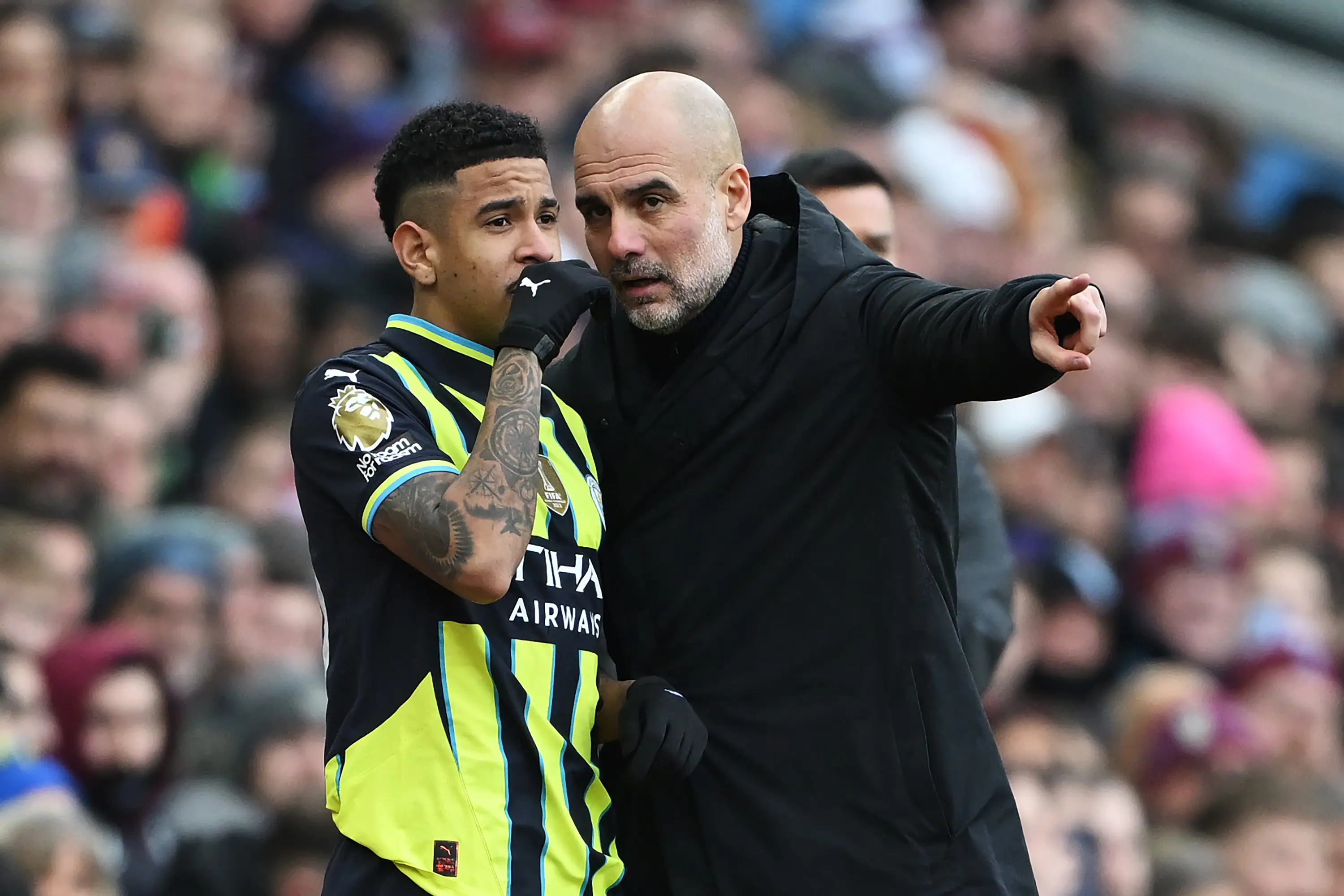 Pep Guardiola blocked Manchester City from selling Savinho. Image: Getty 