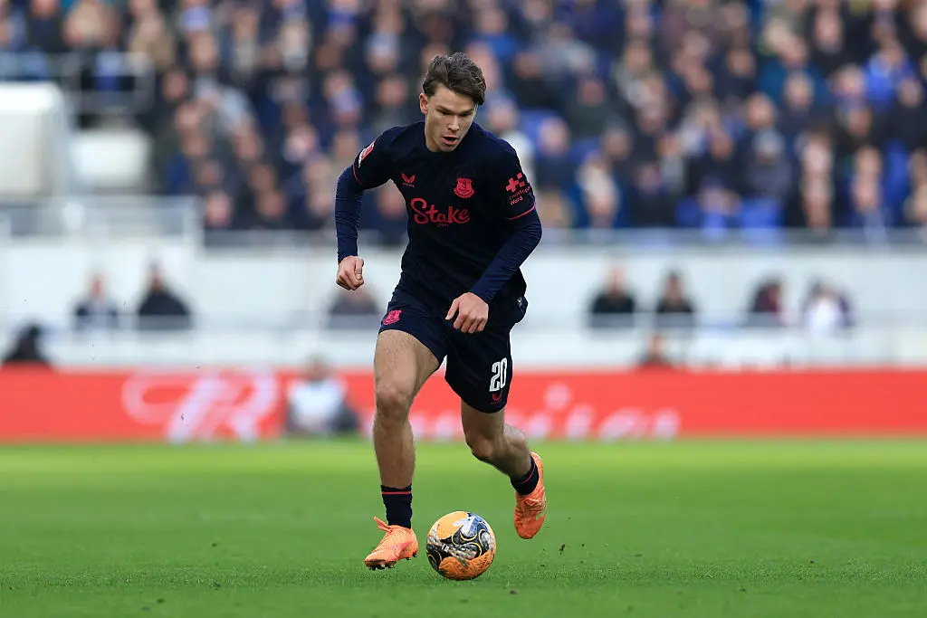 Tyler Dibling has struggled at Everton (Credit:Getty)