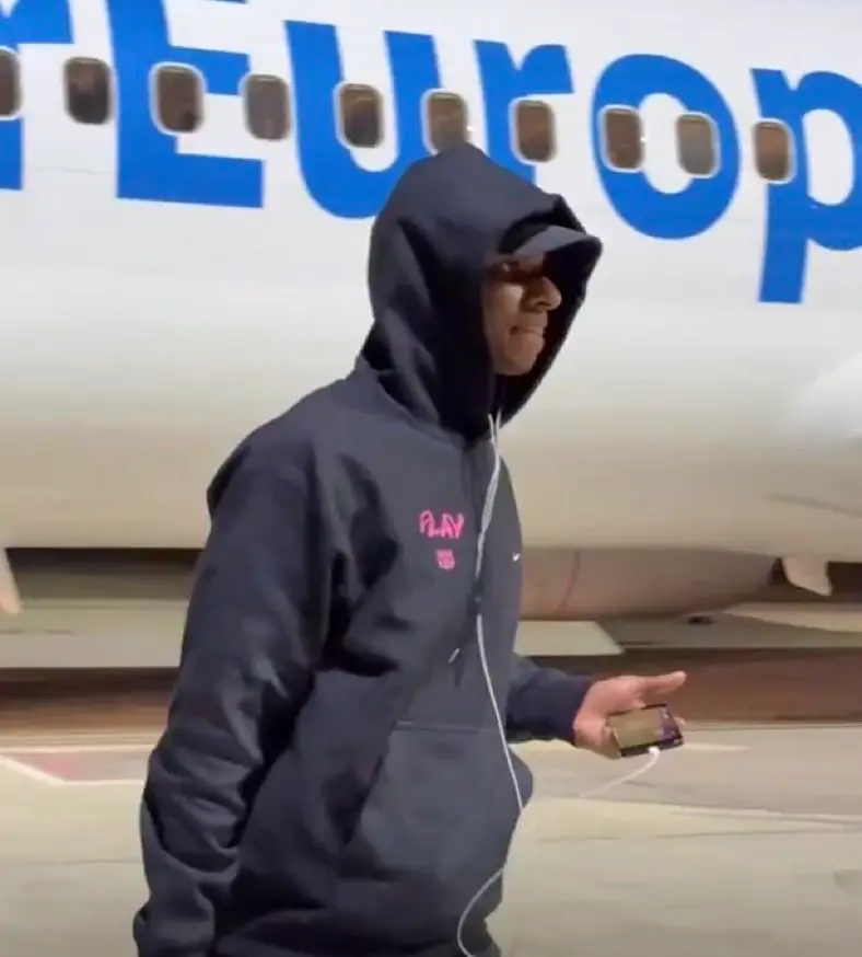Rashford was seen watching United ahead of El Clasico. Image: Getty