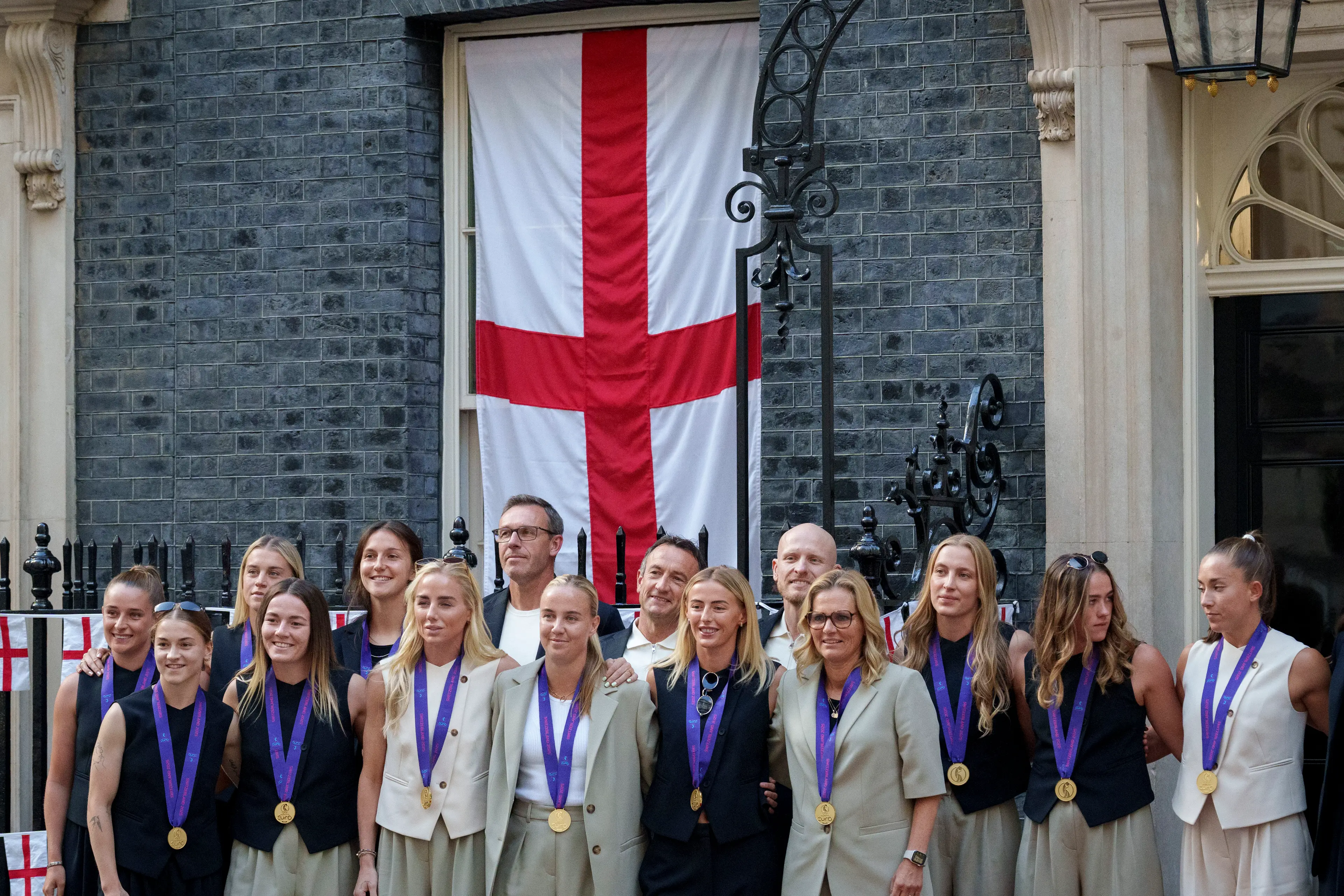 Jess Carter was missing from the Downing Street visit. Image: Getty