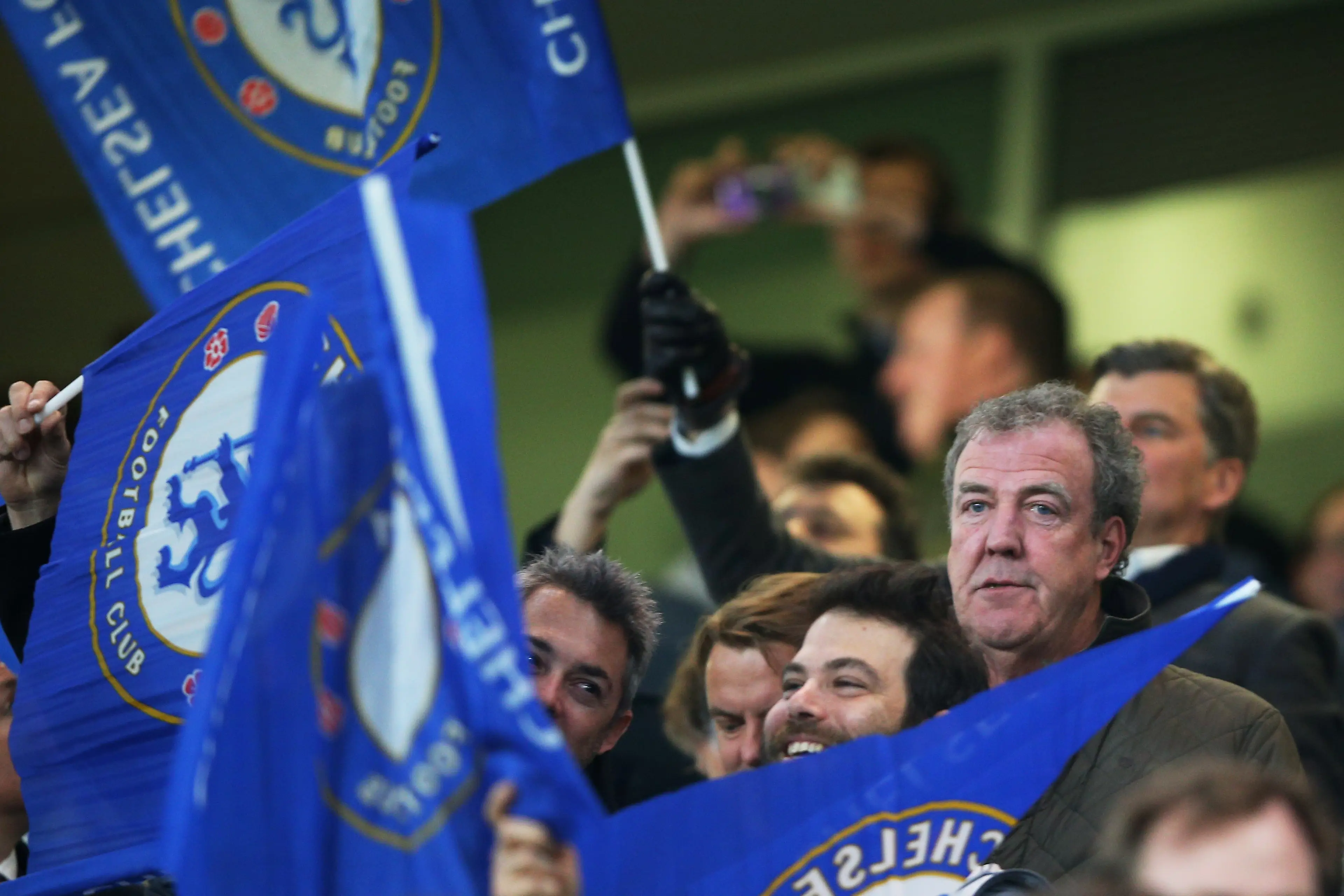 Jeremy Clarkson at Stamford Bridge in 2015. (credit: getty)