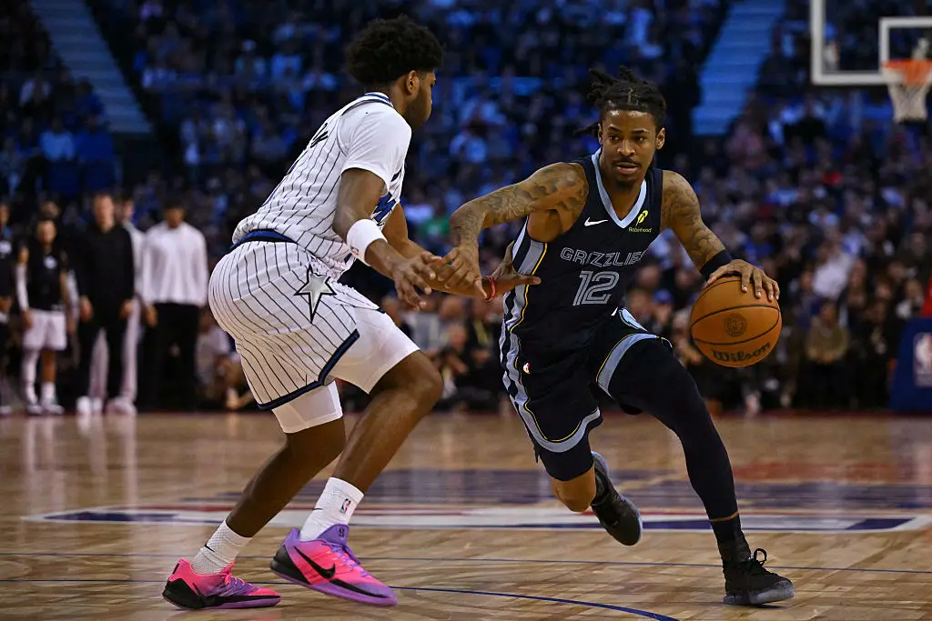 The Memphis Grizzlies won their London clash with the Orlando Magic 126-109. (Image: Glyn KIRK / AFP via Getty Images)