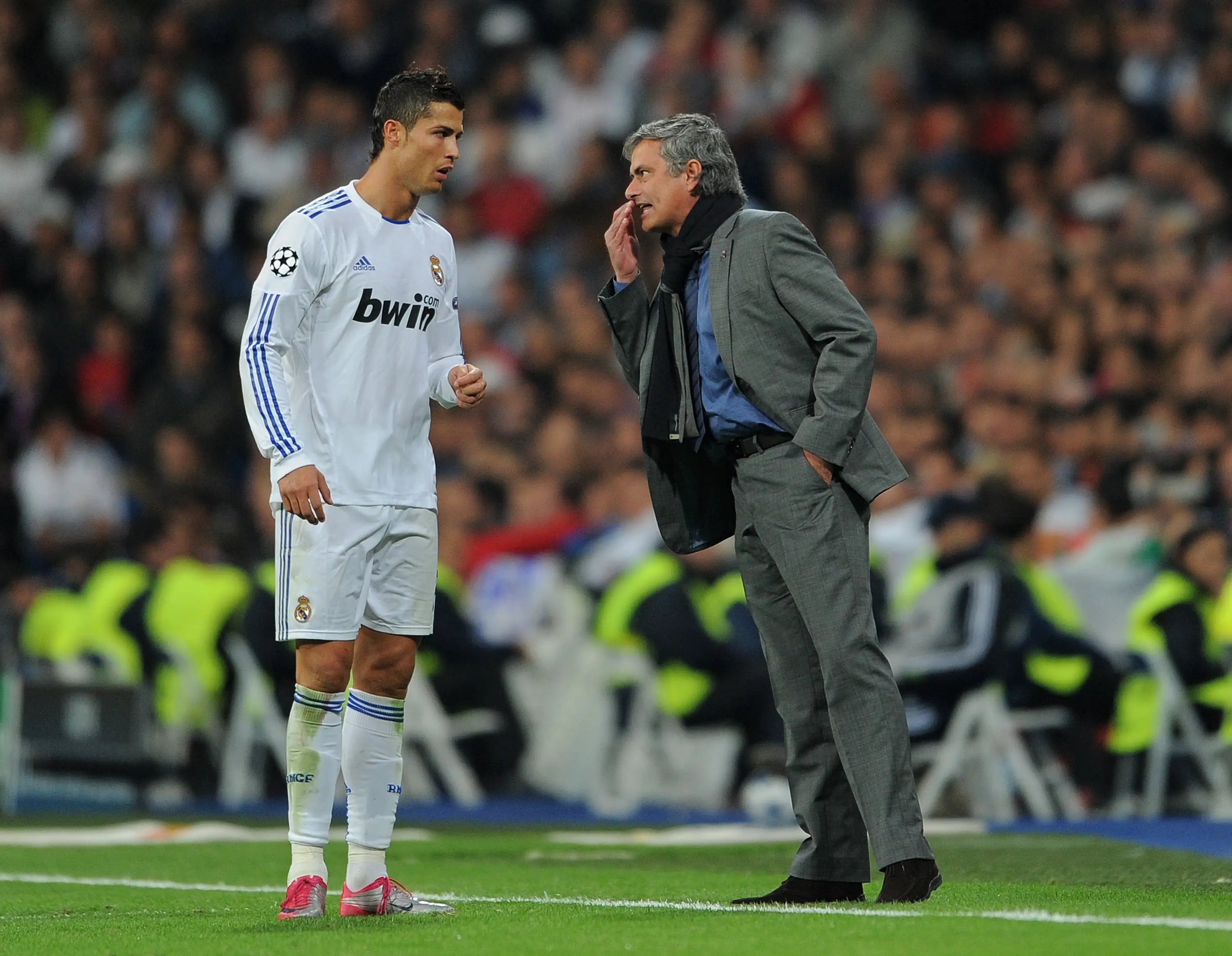 Jose Mourinho did not name Cristiano Ronaldo when selecting his three greatest footballers in history. Image: Getty