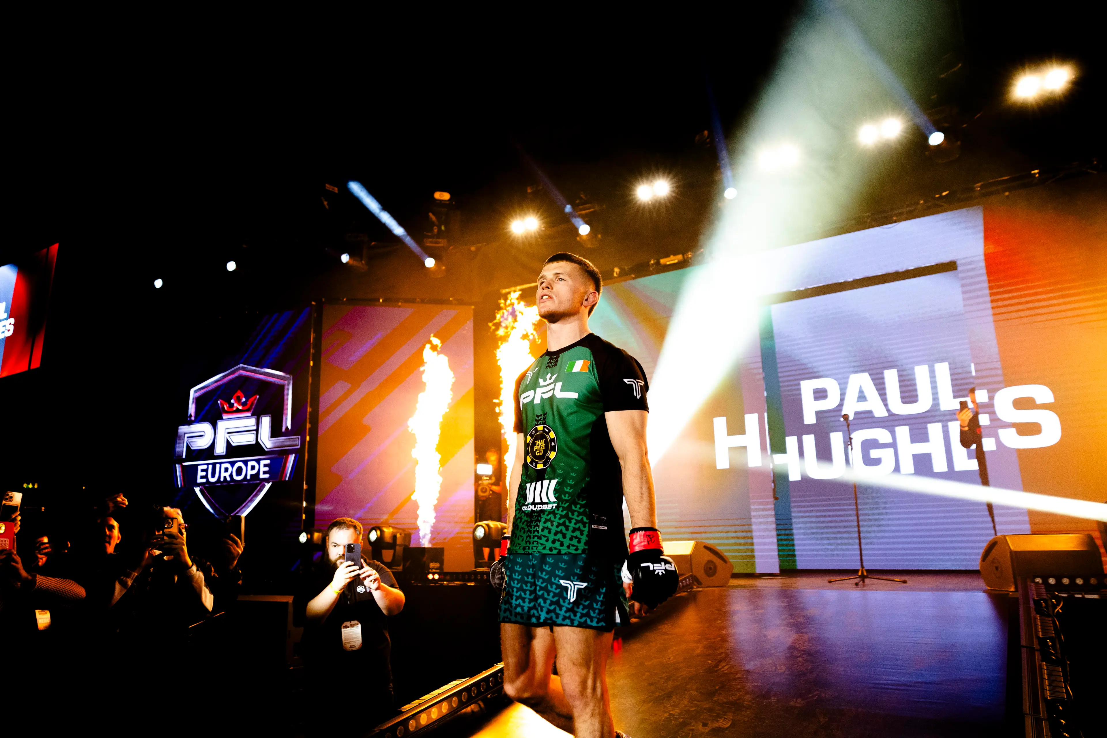 Paul Hughes rematches Usman Nurmagomedov at PFL Champions Series 3. Image: PFL