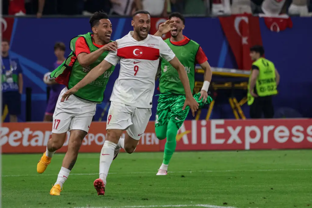 A 94th minute winner from Cenk Tosu sealed Turkey's victory over Czechia. (Image: Getty)