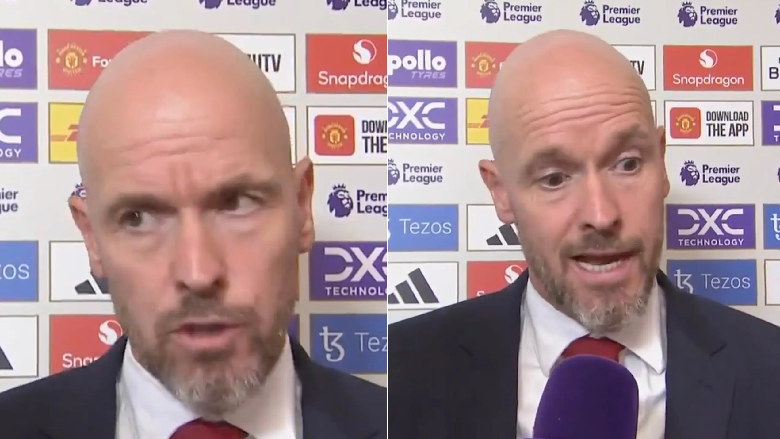 Man United fans have finally had enough with Erik ten Hag after hearing his interview after the Liverpool loss