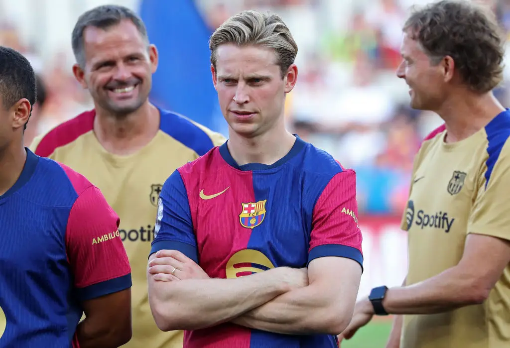 De Jong has not played for Barcelona since April (Image: Getty)