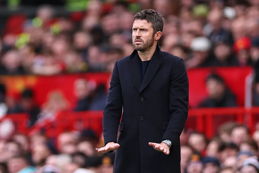Carrick faced Manchester City in his first match in charge of former club United (Image: Robbie Jay Barratt - AMA/Getty Images)