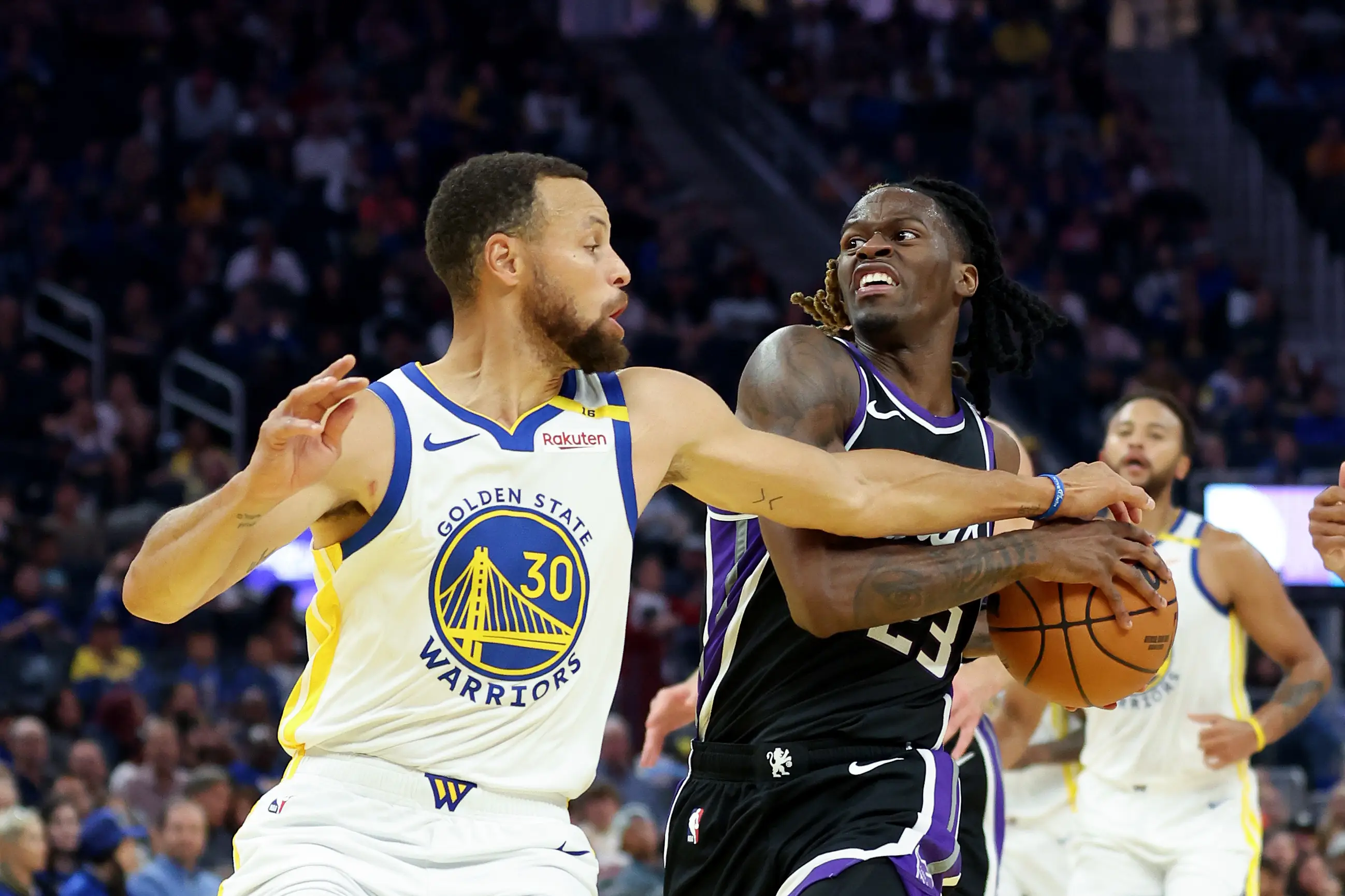 Keon Ellis trolled Steph Curry after Sacramento Kings' victory over Golden State Warriors. Image: Getty 